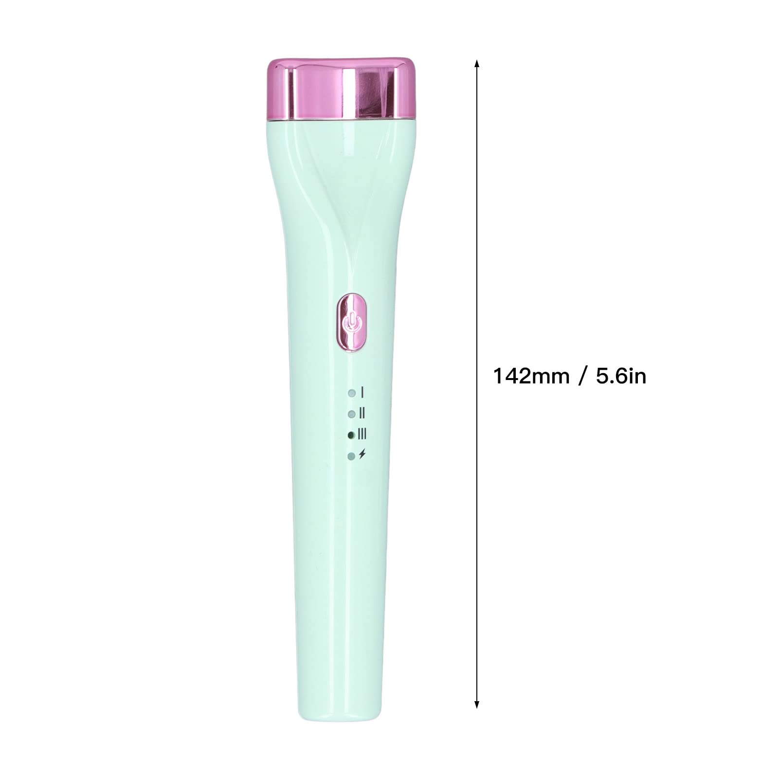 EXCLUZO Rechargeable Heated Electric Eyelash Curler - Curved Design for Perfect Lashes, Green Makeup Tool for Women | Great for Home, Travel & Professional Use