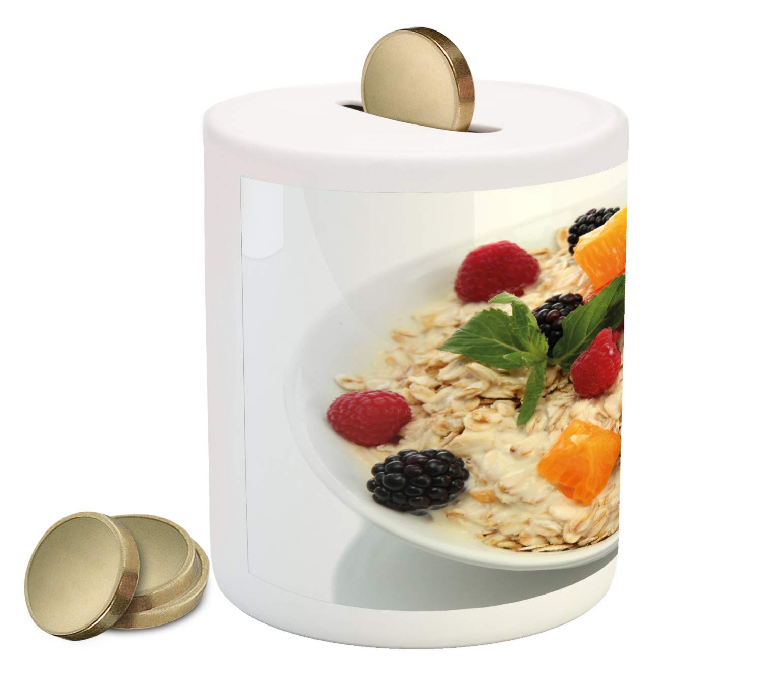Ambesonne Ceramic Piggy Bank - 3.6