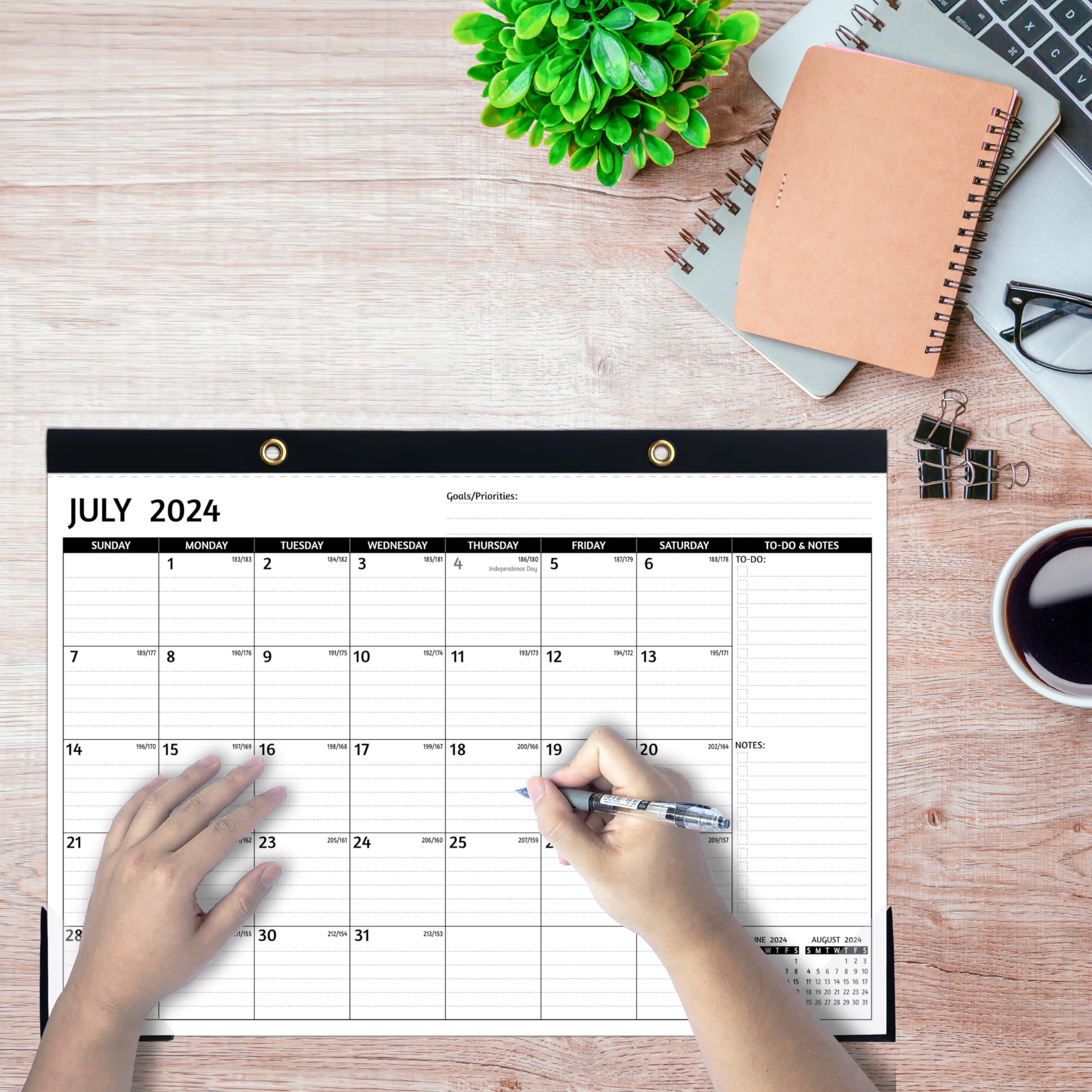 2024-2025 Monthly Desk Calendar (July 2024 - December 2025) - 18-Month Large Planner 17