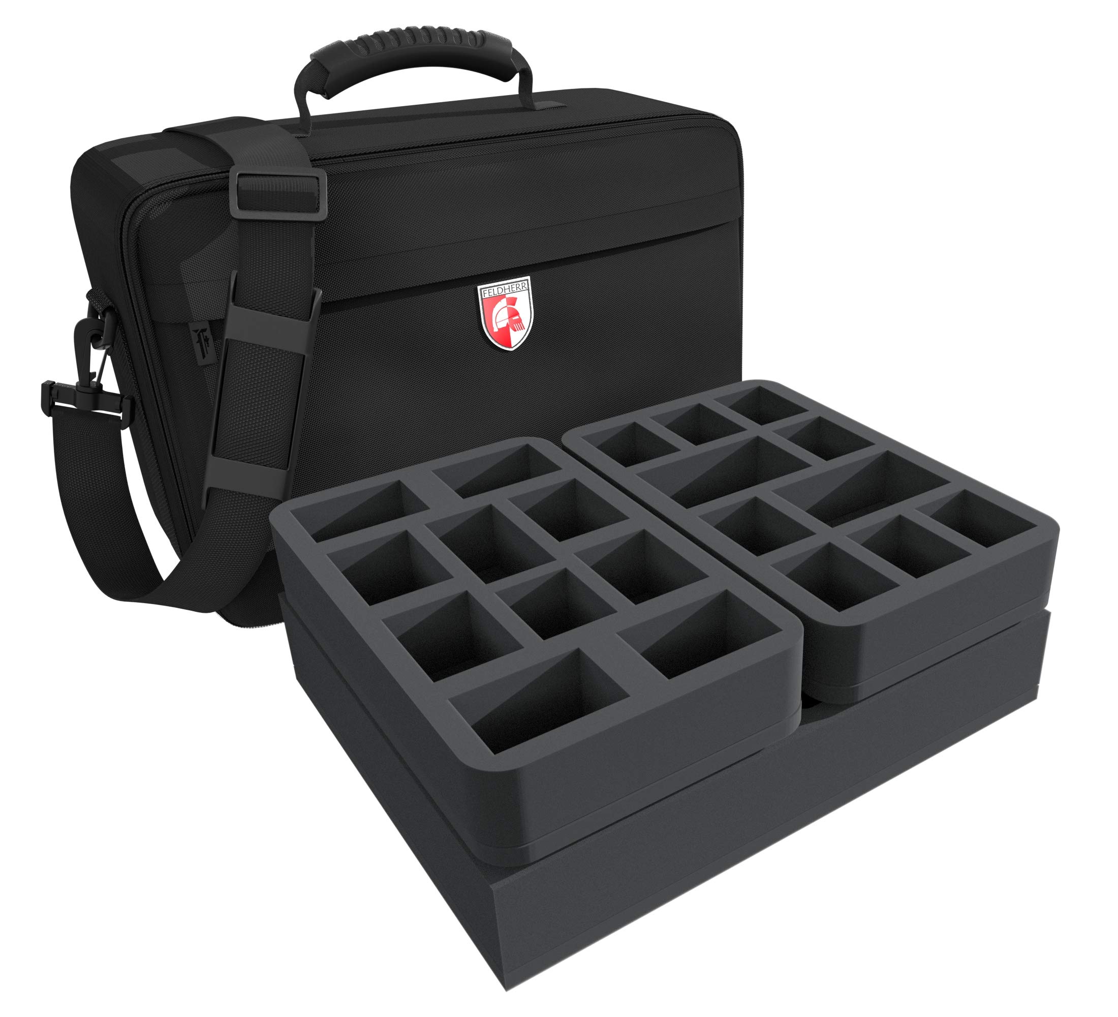 Feldherr Medium Plus Bag for Necromunda - Holds 77 Miniatures | Durable Storage Case for Tabletop Gaming & Warhammer Terrain Transport