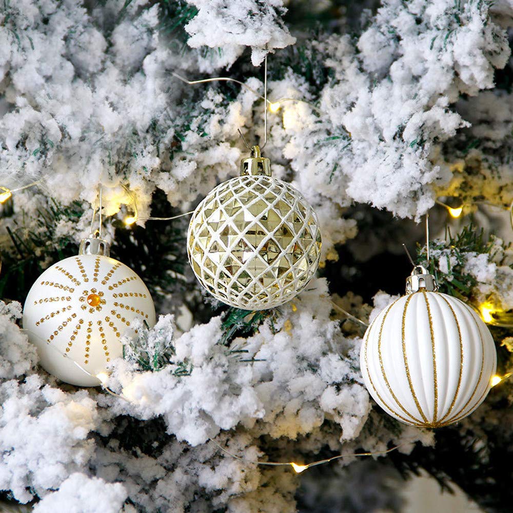 30Pcs Christmas Hanging Balls Baubles - Shatterproof Xmas Tree Ornaments for Holiday Party Decorations, Christmas & New Year Decor - Perfect for Home, Office, and Outdoor Decorating