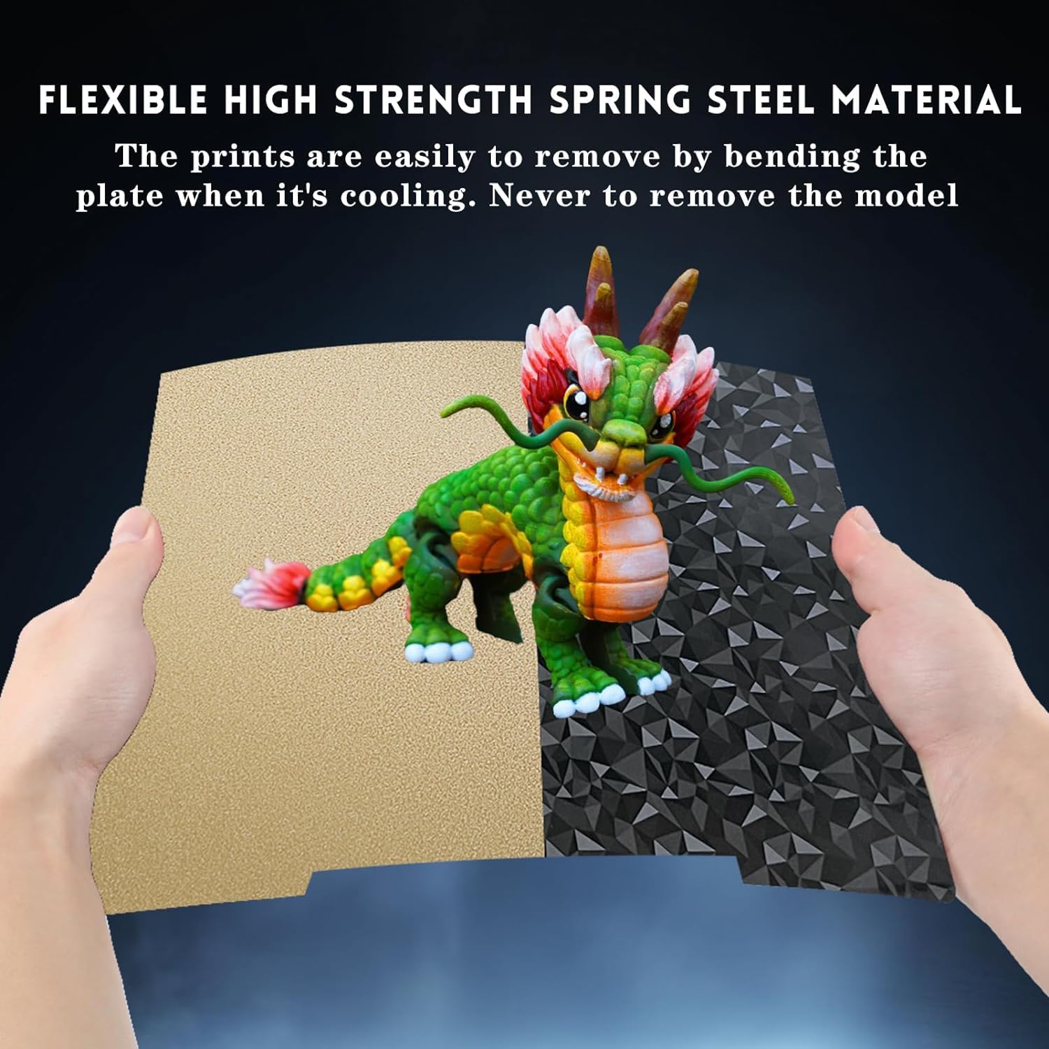 PEO PEI Build Plate for Prusa MK3 MK4 - Double Sided Spring Steel Sheet 241x253.8mm - Perfect for 3D Printing Smooth Layers