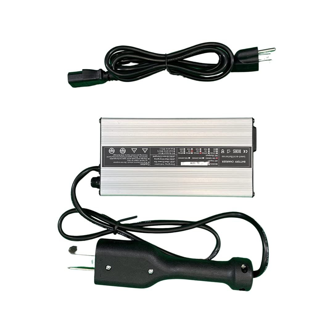 36V 5A Golf Cart Battery Charger for EZGO, Club Car, Yamaha - Fast Charging & Waterproof Design - Perfect for Golf Carts, Utility Vehicles & Outdoor Power Equipment