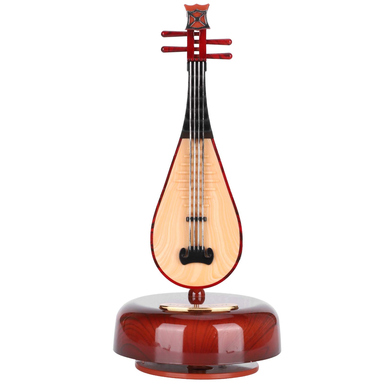 Vbestlife Mini Lute Music Box - DIY 360° Rotatable Musical Gift for Kids & Children | Perfect for Home Decor, Birthday Presents & Relaxing Music Therapy