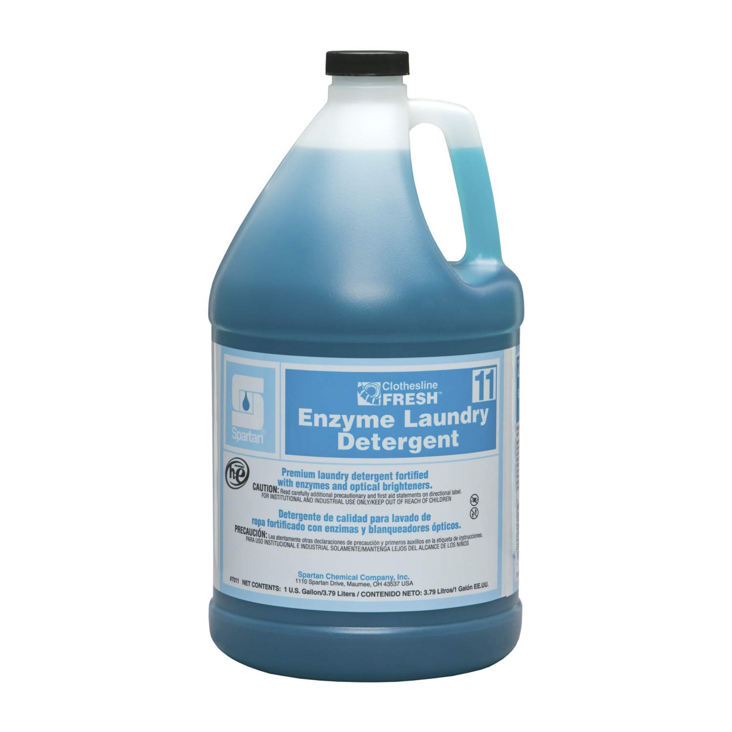 Clothesline Fresh Enzyme Laundry Detergent 11-Gallon (4/Case) - Powerful Stain Removal for Large Loads & Commercial Use
