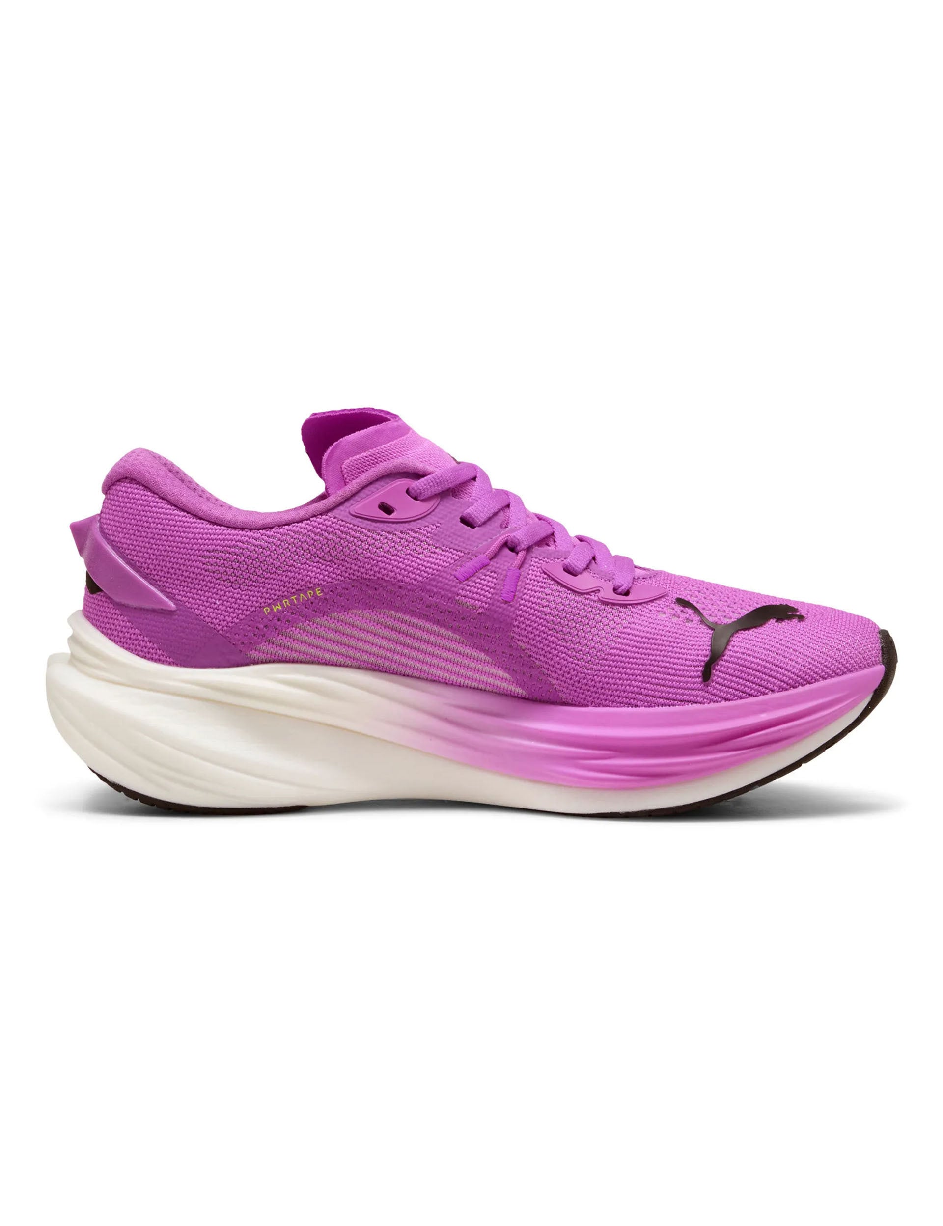 Deviate NITRO 3 Running Shoes for Men & Women - Lightweight Cushioned Road Running Shoes in Pure Magenta/Yellow Alert/White - Perfect for Marathon Training & Daily Jogging