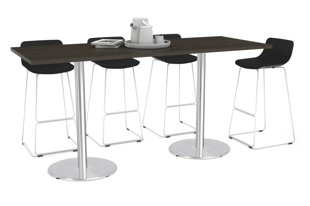 Premium Sapphire Disc Base Counter Table - 1800L x 700W Modern Bar Table for Home, Office & Commercial Use