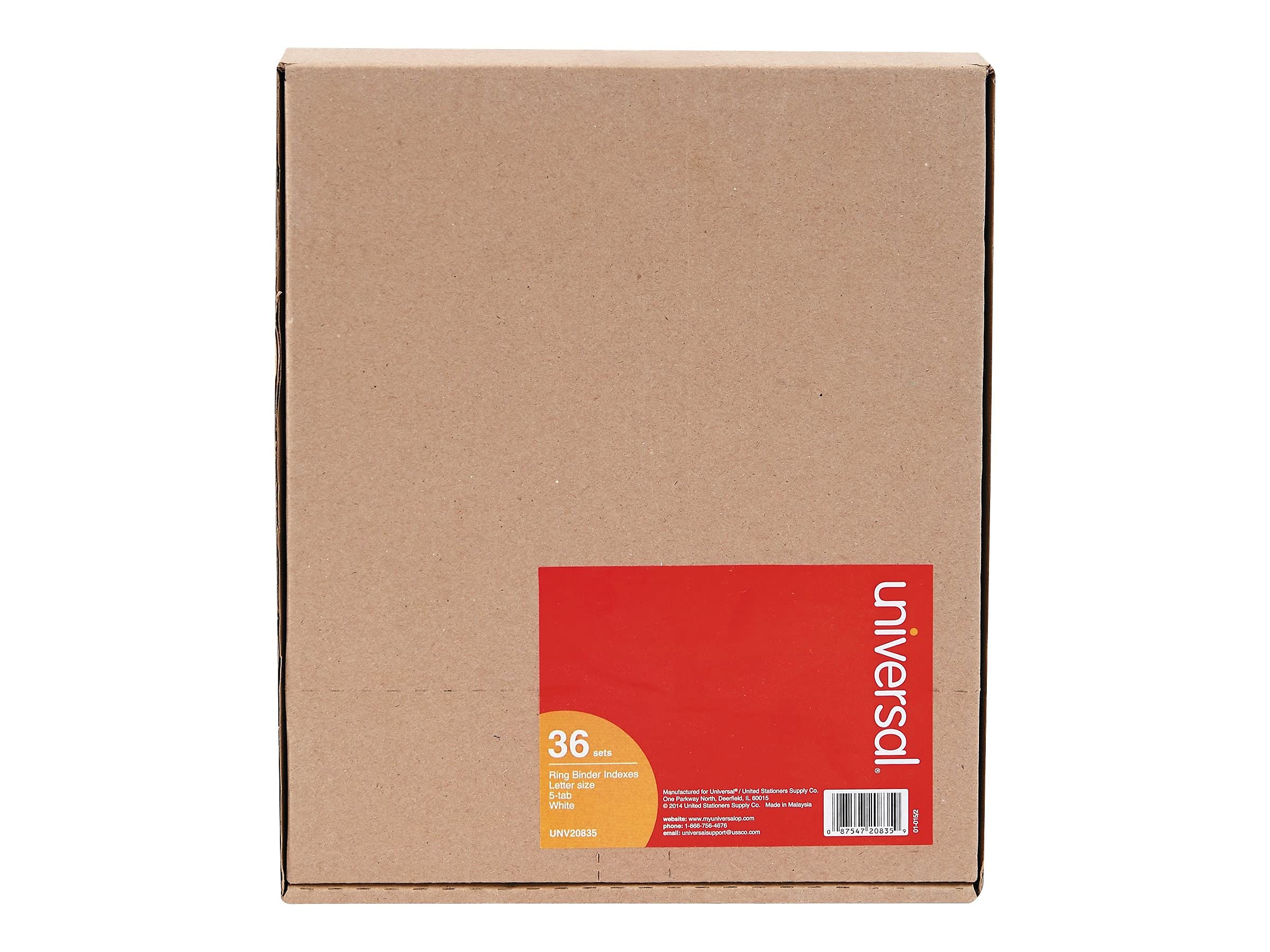 Economy Tab Dividers - 36 Sets per Box, 5-Tab Index Dividers for Organizing Files, Folders, and Documents - Perfect for Office, School, and Home Organization