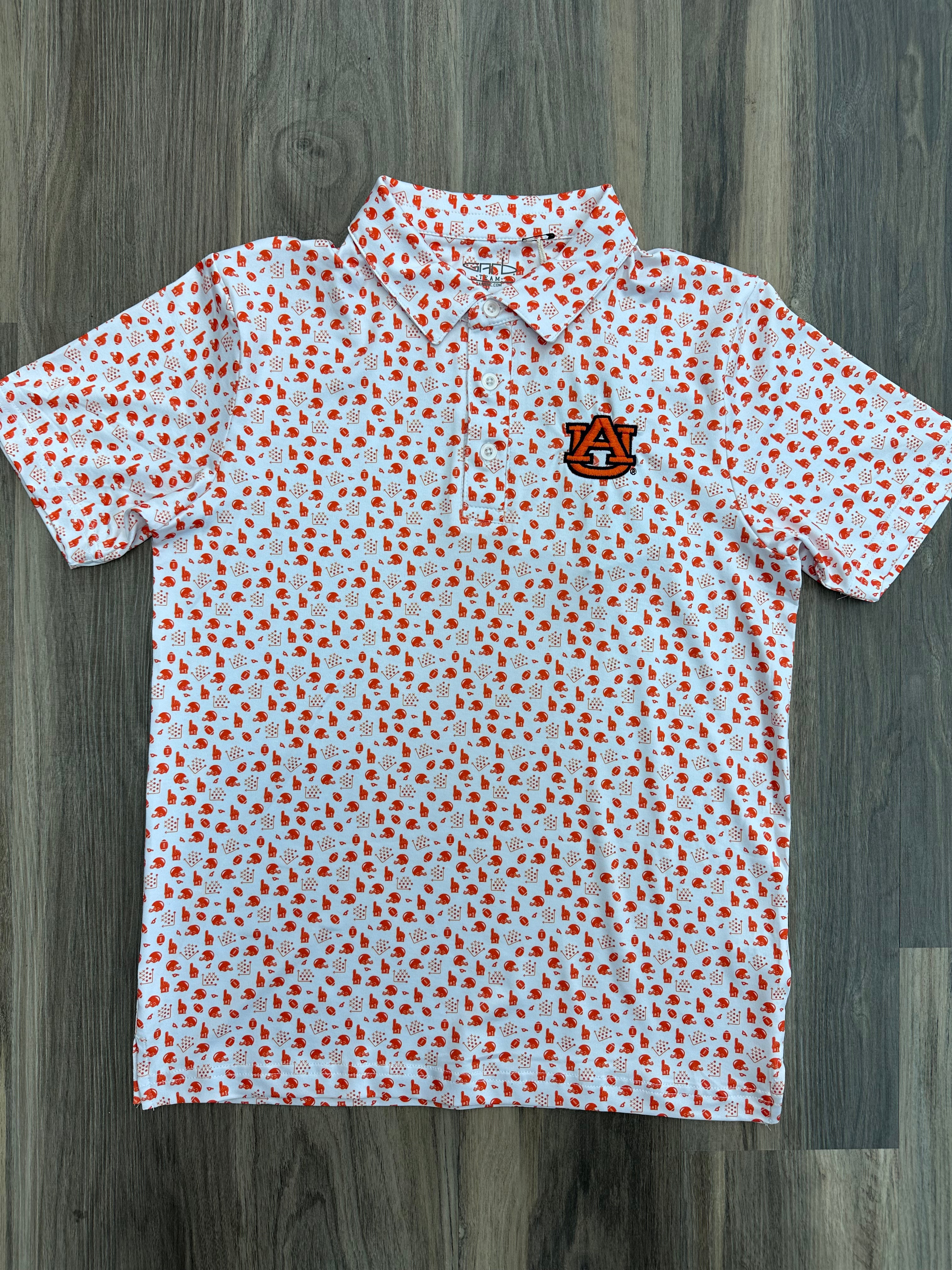 Boys' Garb Earnest AUB Polo Shirt - Classic Cotton Short Sleeve Casual Top for School, Sports & Everyday Wear
