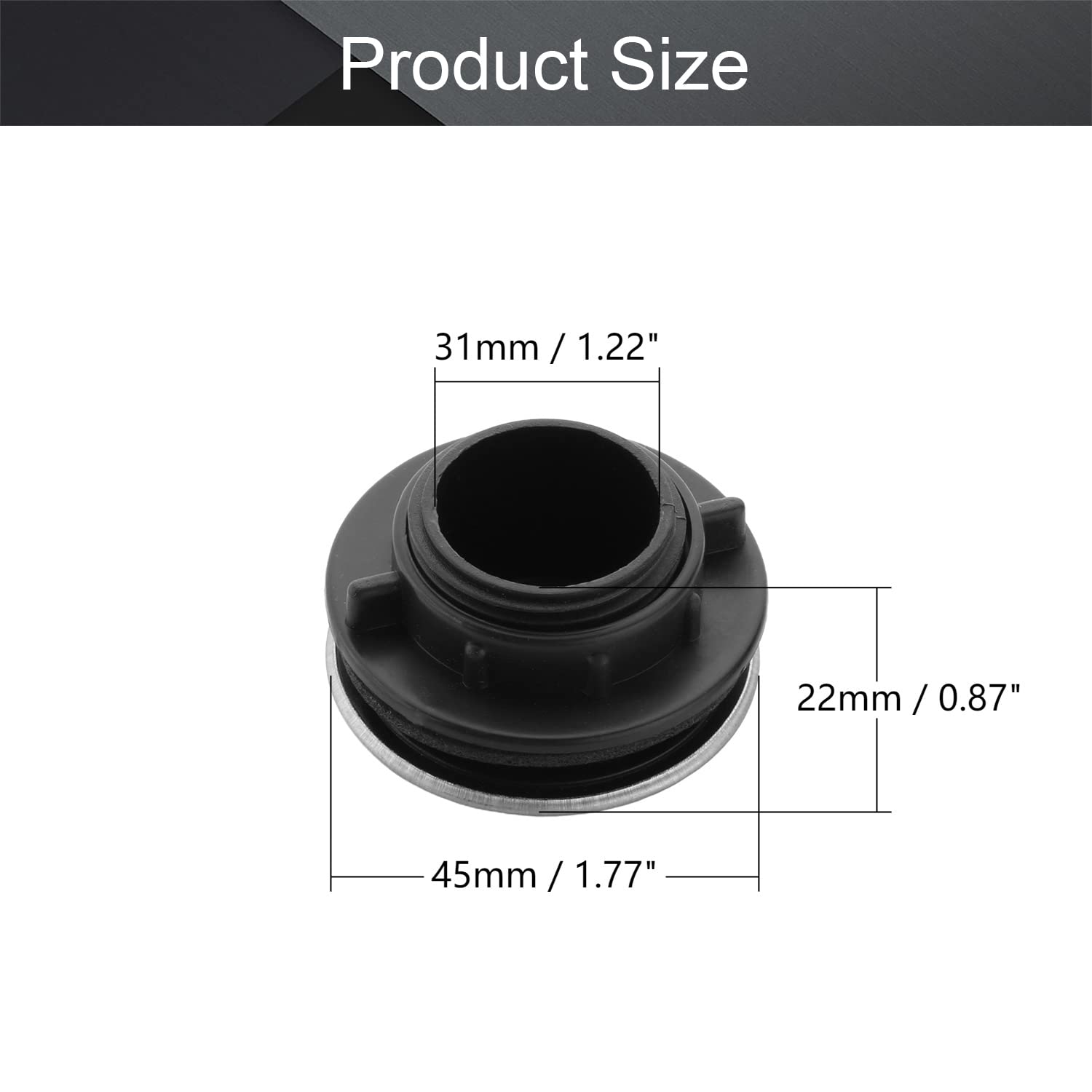Stainless Steel Sink Tap Hole Cover 2 Pack (1.22-1.57 Inch) - MroMax Kitchen Faucet Hole Cover for Sink Deck Plate, Perfect for Bathroom & Kitchen Renovation