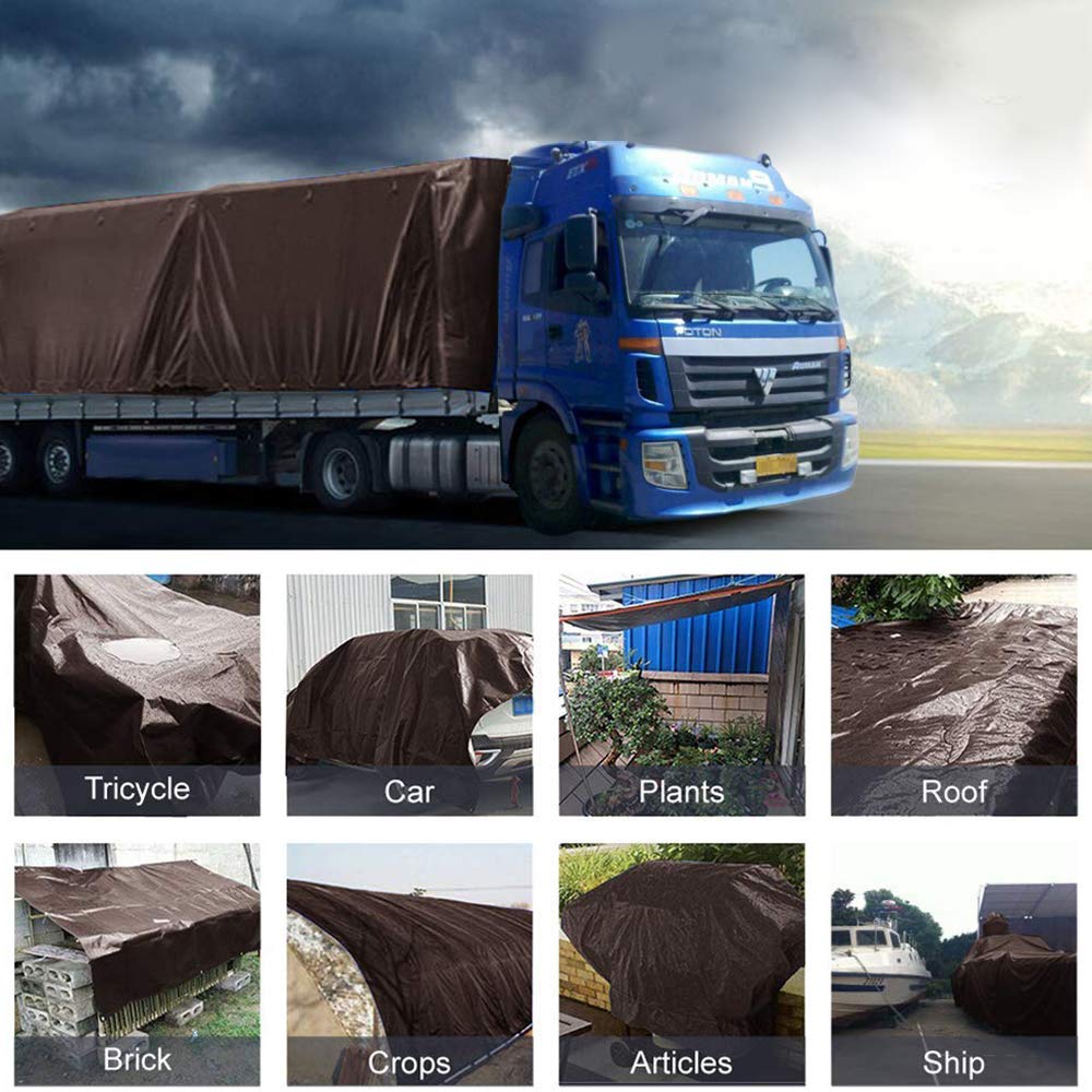 16 Mil 30x30FT Heavy Duty Waterproof Tarp Cover - UV & Rip Resistant, Reinforced Edges - Multi-Purpose Tarpaulin for Boat, RV, Canopy, Camping Tent, Shelter - Perfect for Outdoor Adventures, Construction Sites & Emergency Protection