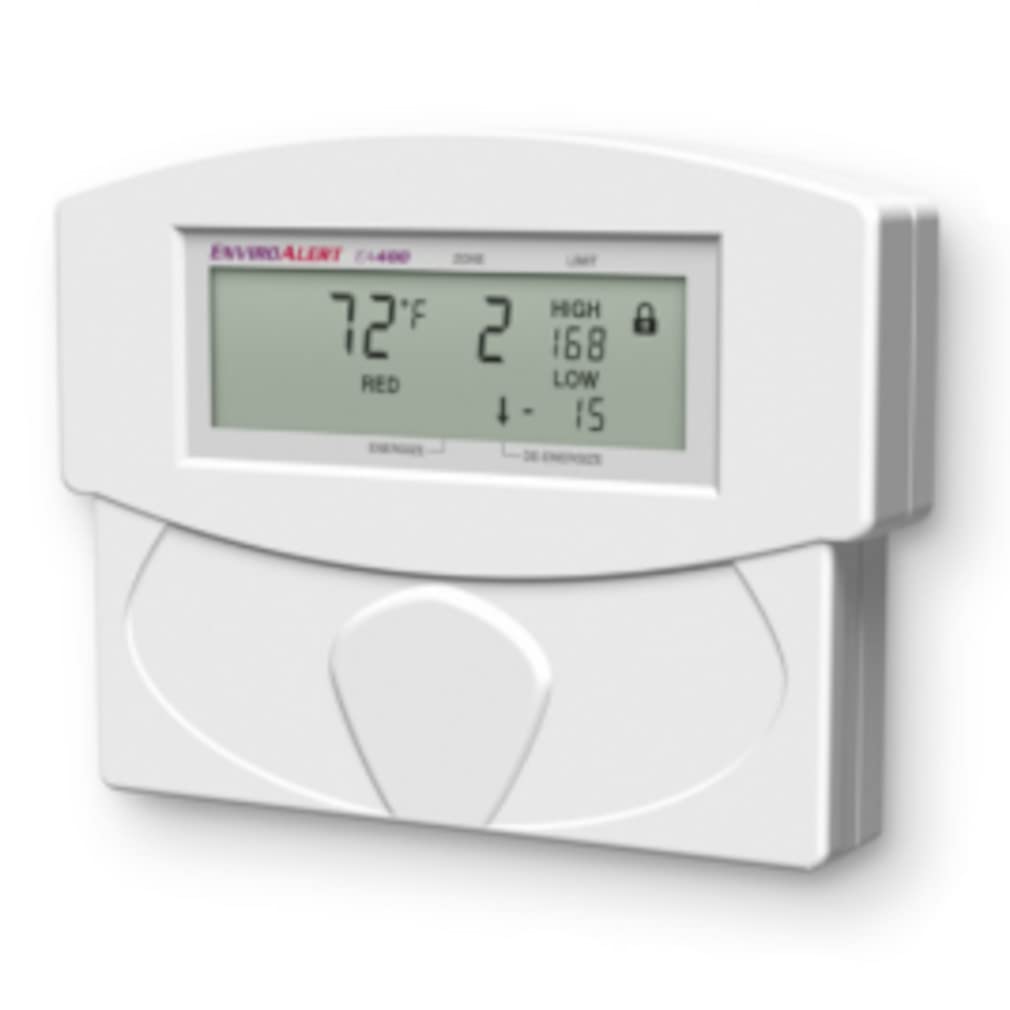 Winland EA400-12 EnviroAlert Environmental Monitoring Device - 12V DC, 200mA, 4-SPDT Relay Alarm - Surface or 2-Gang Box Mount - Tamper-Proof Lock - Ideal for Server Rooms, Data Centers & Industrial Facilities