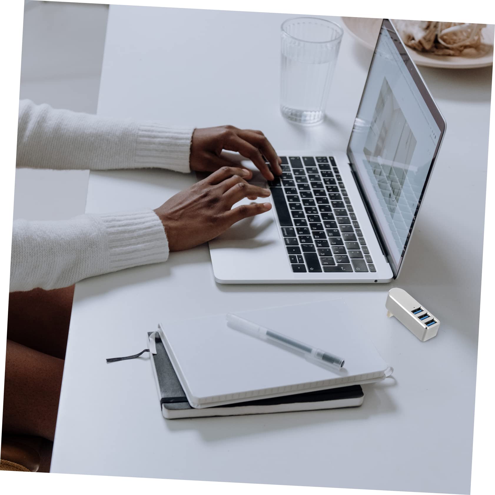 2-in-1 USB Card Reader & Flash Drive - Aluminum Alloy Portable Storage for Laptop/PC