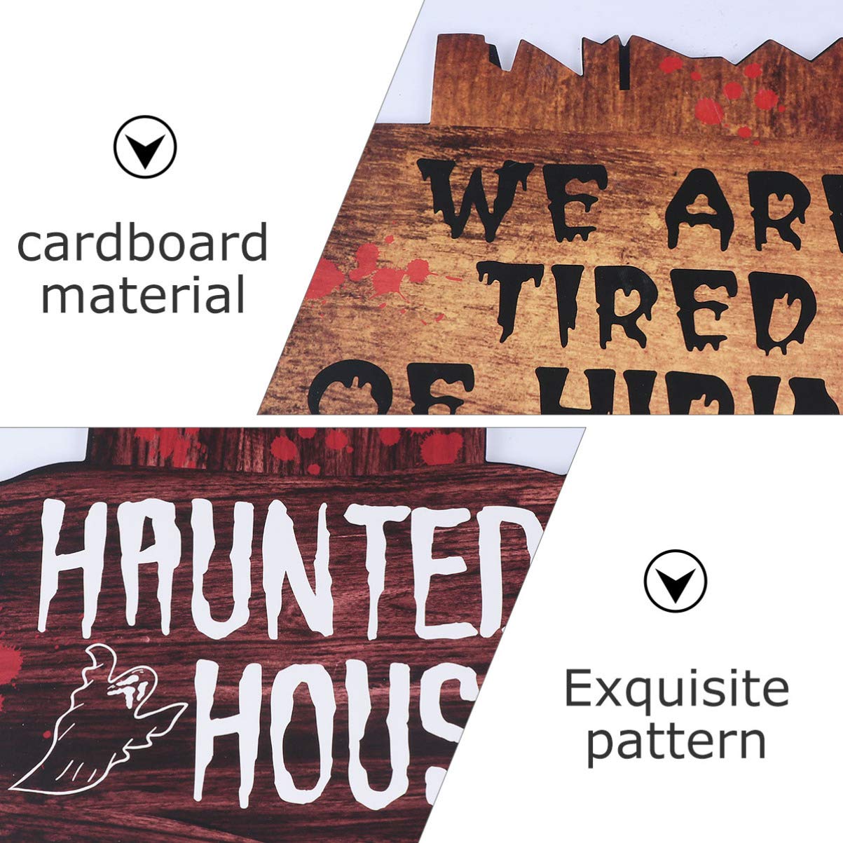 NUOBESTY 6pcs Halloween Lawn Decorations - Spooky Yard Signs, Plaque Boards & Creative Stakes for Outdoor Halloween Party Decor | Perfect for Front Yard, Garden & Halloween Festivities
