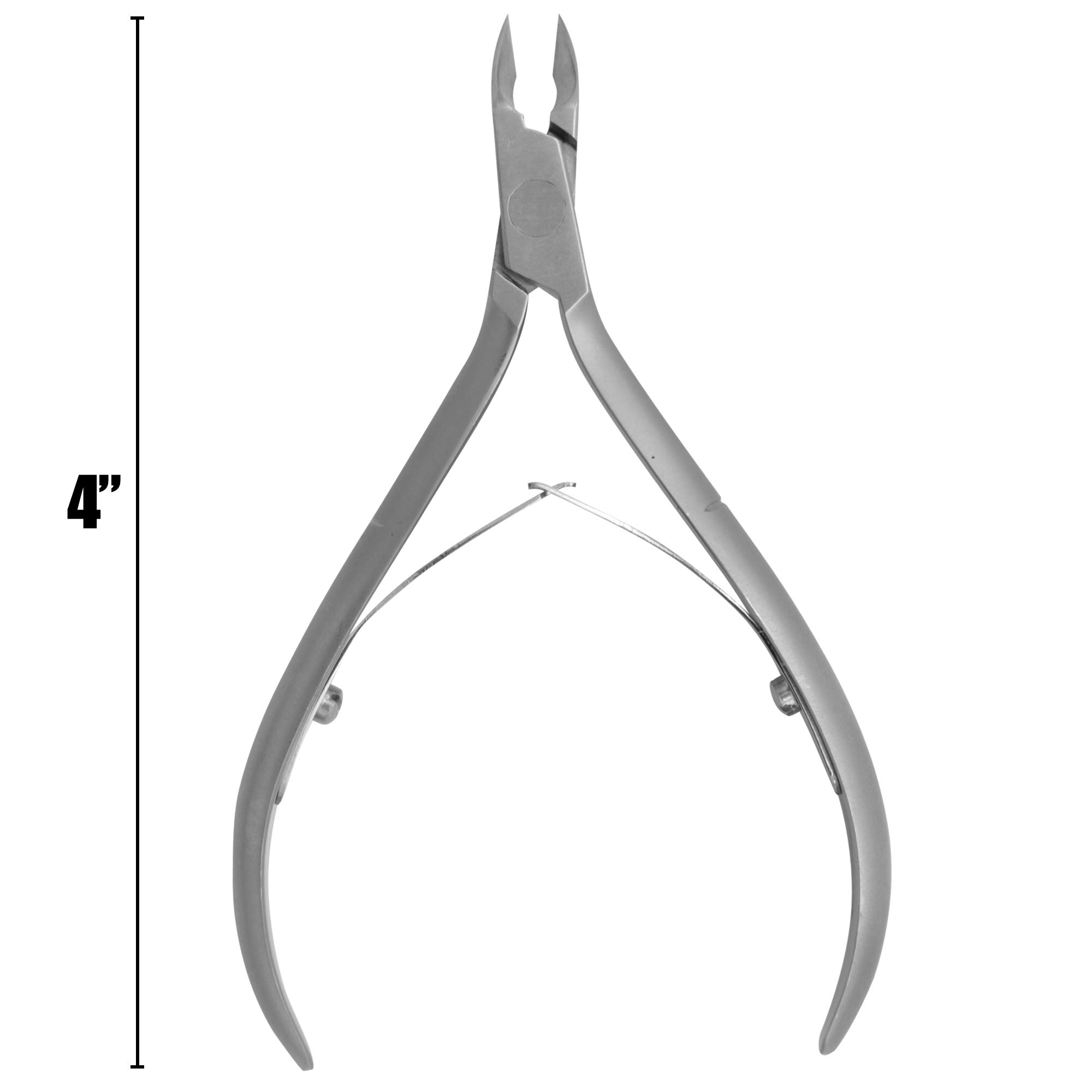 G4 Vision Professional Cuticle Cutter - Precision Double Spring Nippers for Manicure & Pedicure - Stainless Steel Nail Clipper Tool for Home, Spa & Salon Use - Perfect for At-Home Nail Care & Professional Grooming