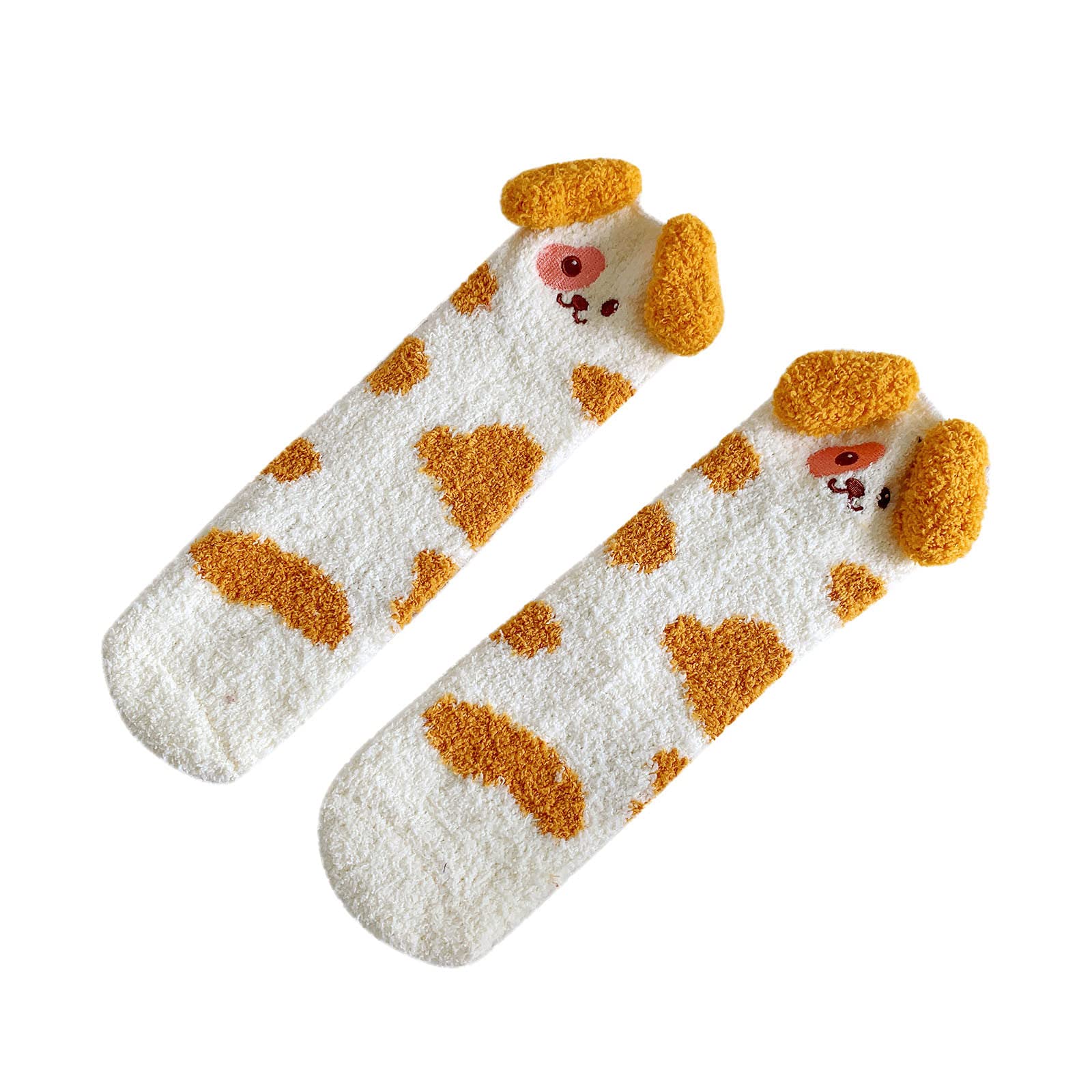 Women's Winter Warm Fleece Slipper Socks - Soft Fuzzy Thick Comfy Cartoon Design - Perfect for Home, Gifts & Cold Weather Comfort