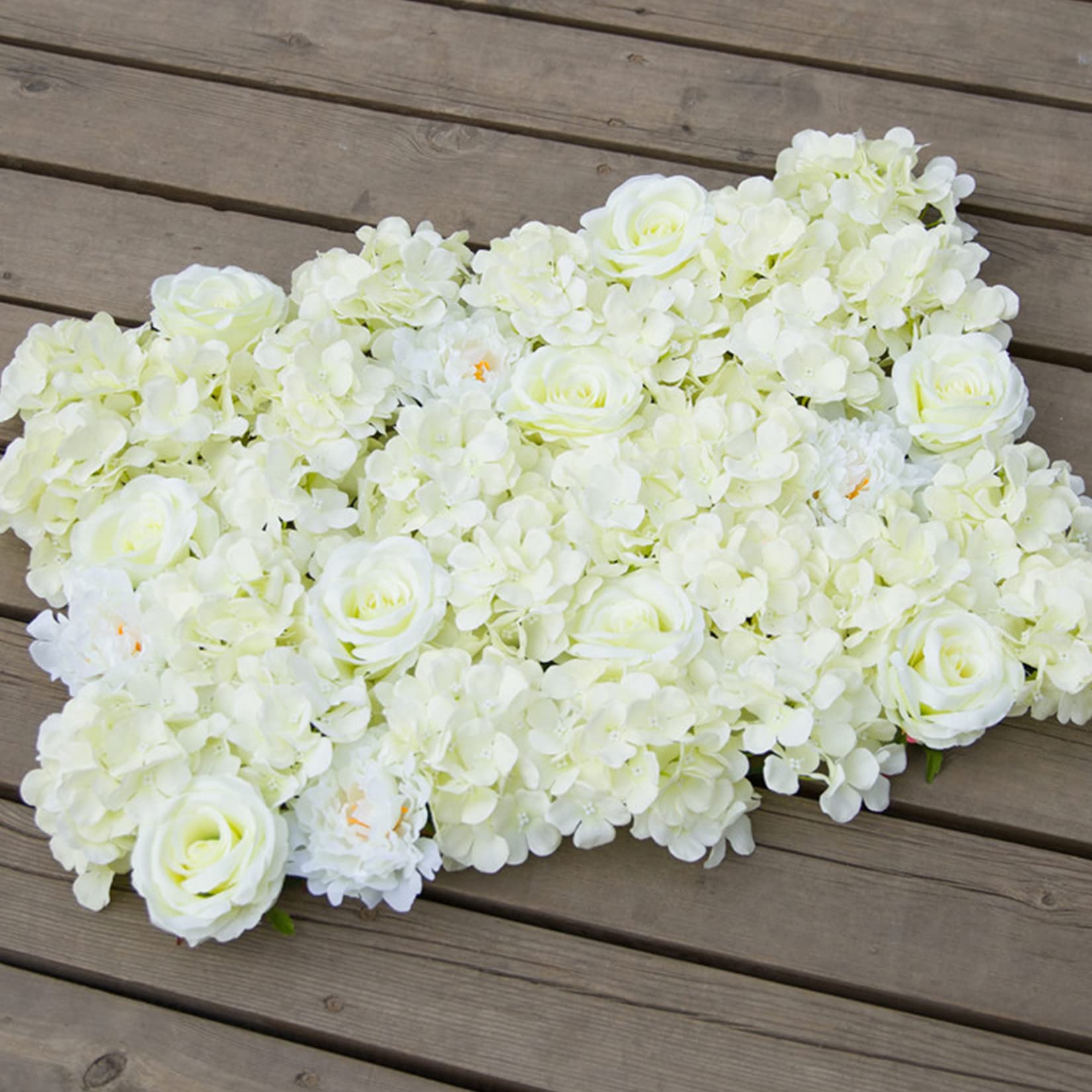 FagusHome 30 Pcs Silk Rose Heads - Artificial Flowers with Stems for Wedding, Home, Party Decor - Realistic Fake Roses in Creamy White for Bouquets, Centerpieces, and DIY Crafts