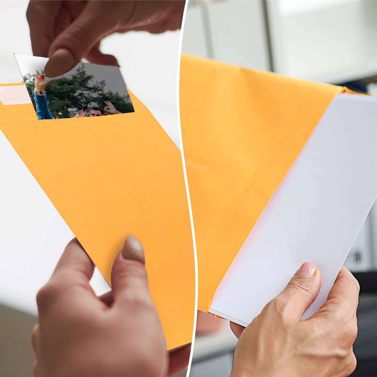 50 Pack 9x12 Self Seal Manila Envelopes - Mailing & Catalog Envelopes for Photos, Cards, Documents - Perfect for Office, School & Business Correspondence