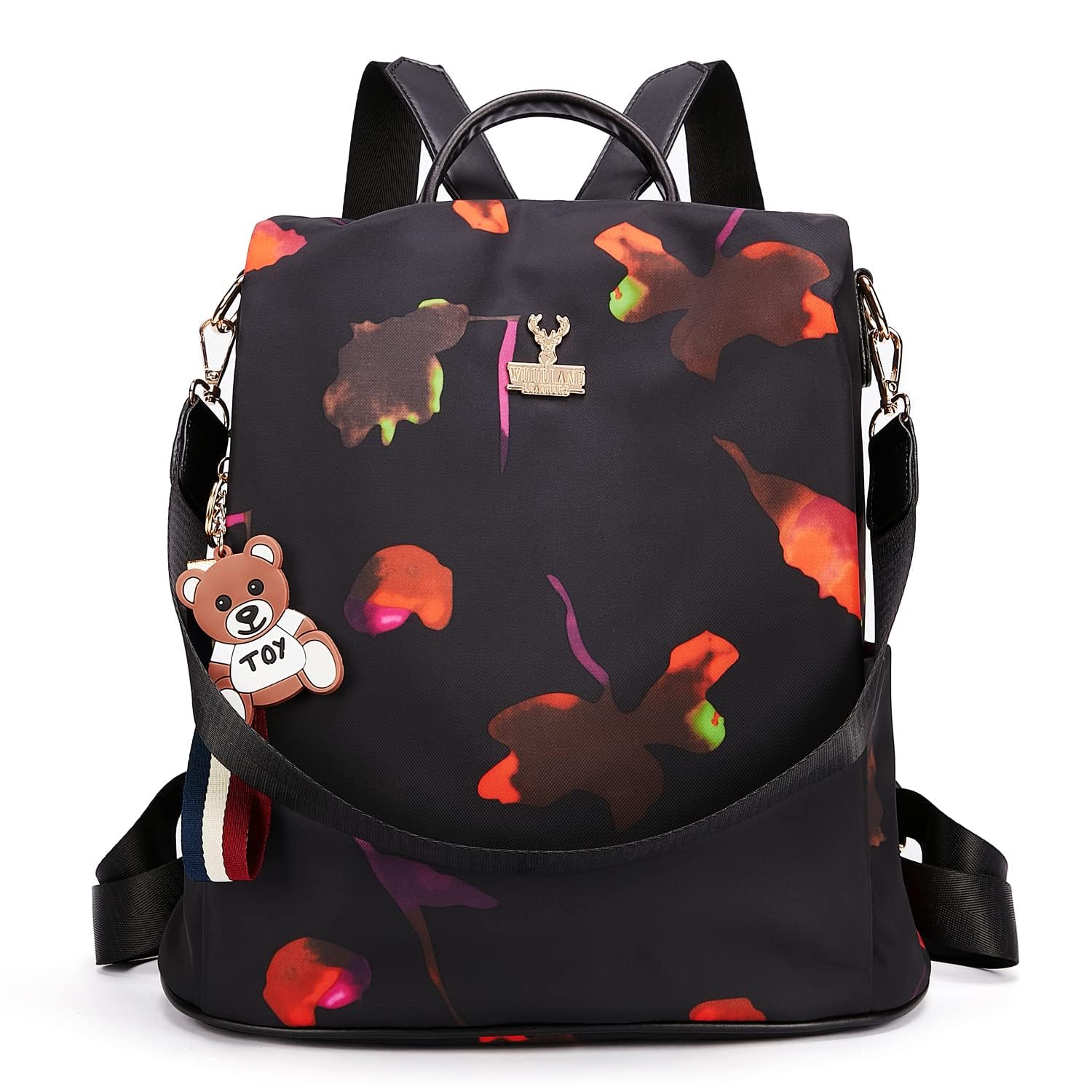 Woodland Leathers Anti-Theft Women's Backpack - Convertible Shoulder Bag with Heavy Duty Zippers & Waterproof Lining - Perfect for Travel, Work & College
