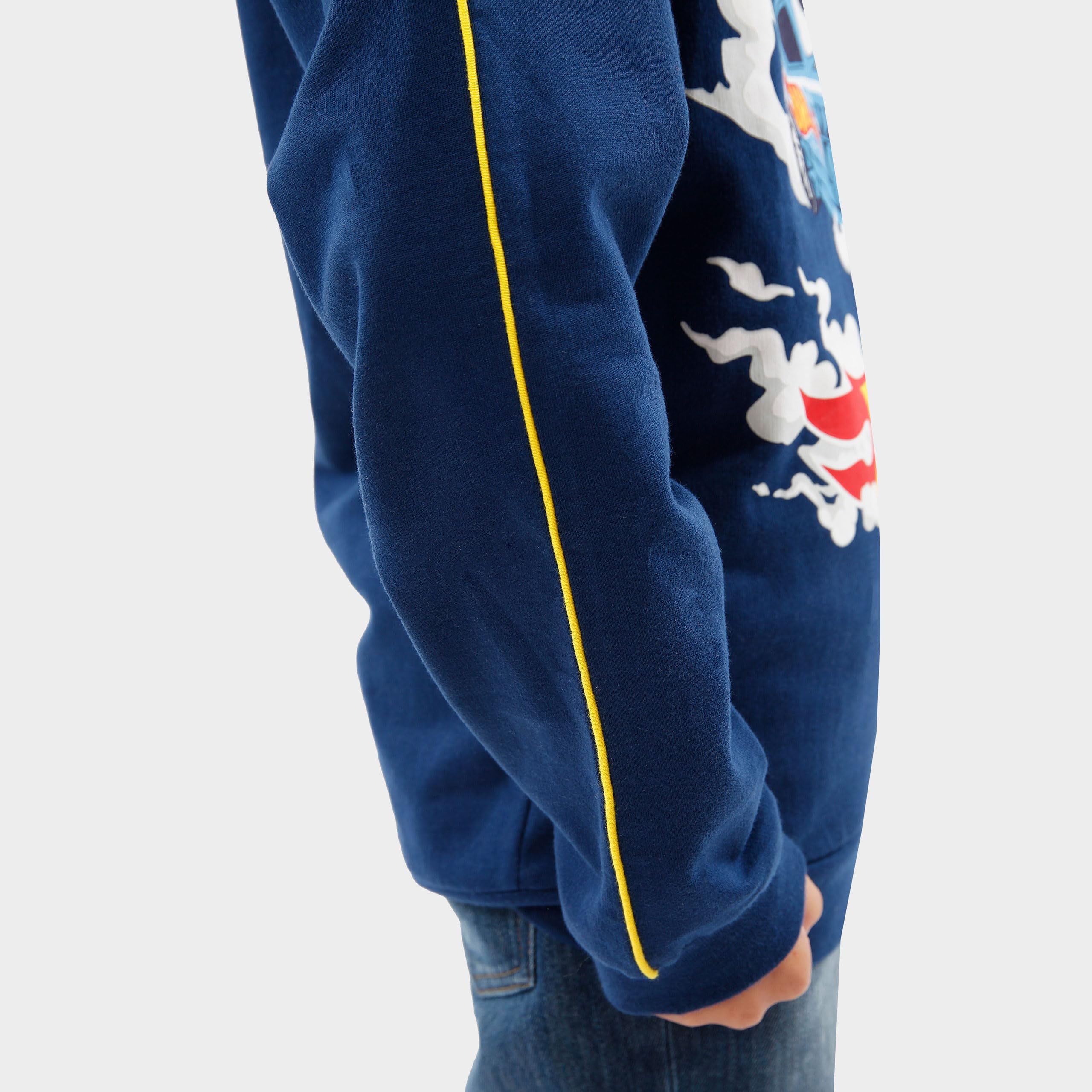 Hot Wheels Boys Hoodie - 100% Cotton Race Car Hoodie for Kids Play & School
