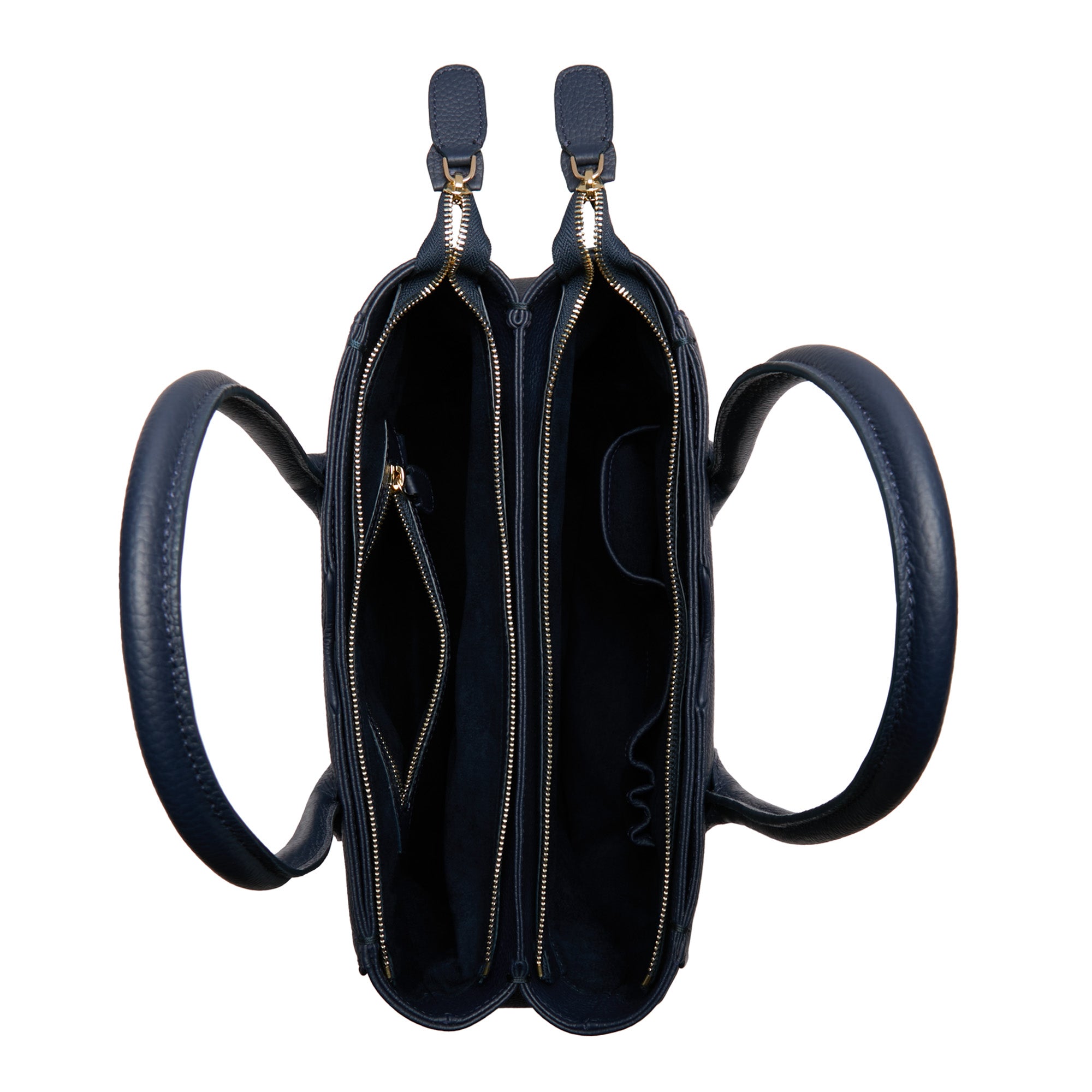 Honoré Cloe Blue Calfskin Leather Handbag for Women - Luxury Designer Purse for Work, Travel & Evening Events