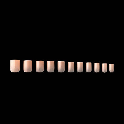 Apres Gel X Neutrals Lila Natural Nail Tips 150pc - Extra Short Square Shape for Soft Gel Extensions | Perfect for DIY Manicures, Salon Use & Special Occasions