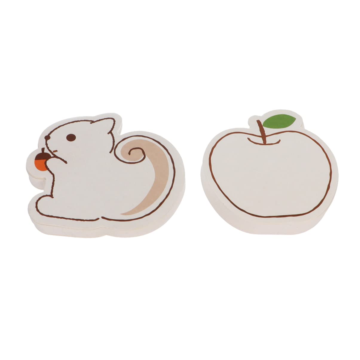 ABOOFAN DIY Blank Note Cards - Cartoon Paper Message Cards, Gift Cards, Word Cards, Business Cards, Vocabulary Cards & Blank Paper Tags for Students, Family & Women (Apple Squirrel Design) - Perfect for Classroom Activities, Party Favors & Handmade Gifts