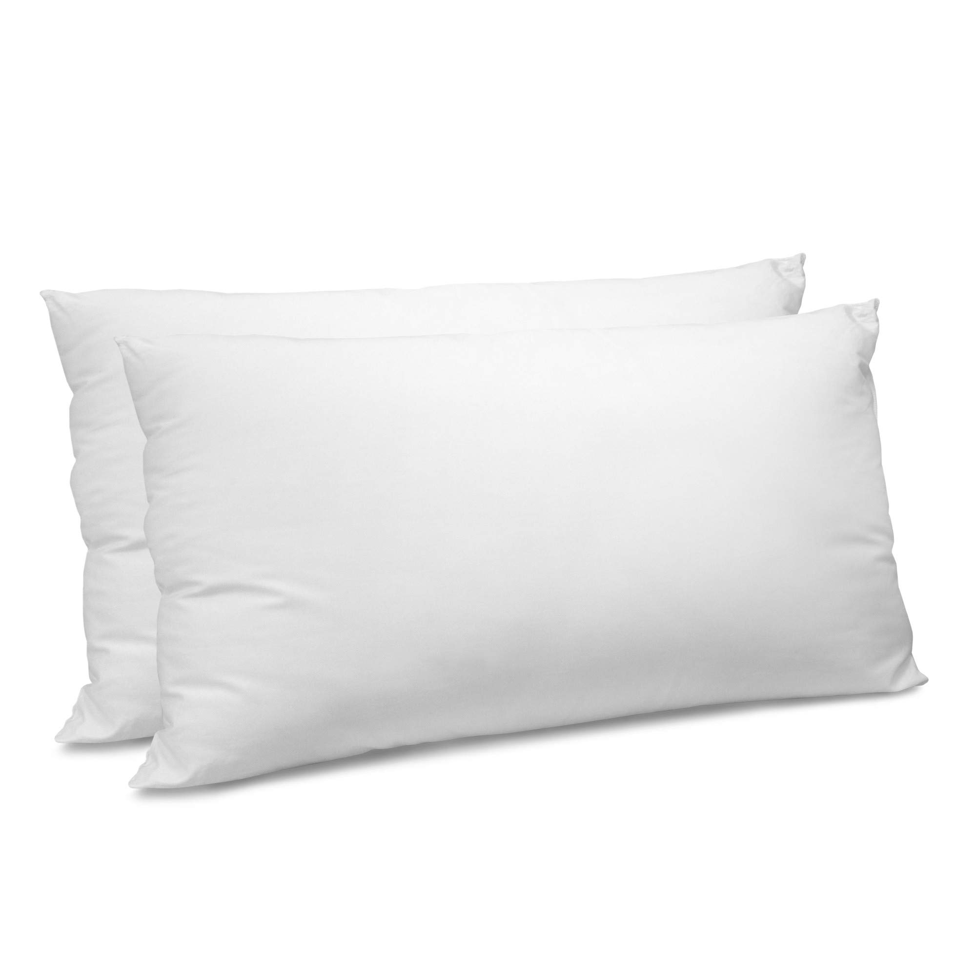 SensorPEDIC 400 Thread Count King Size Cotton Bed Pillows - Ultra Soft & Breathable White Pillows for Side, Back & Stomach Sleepers - Perfect for Master Bedroom, Guest Room & Hotel Use