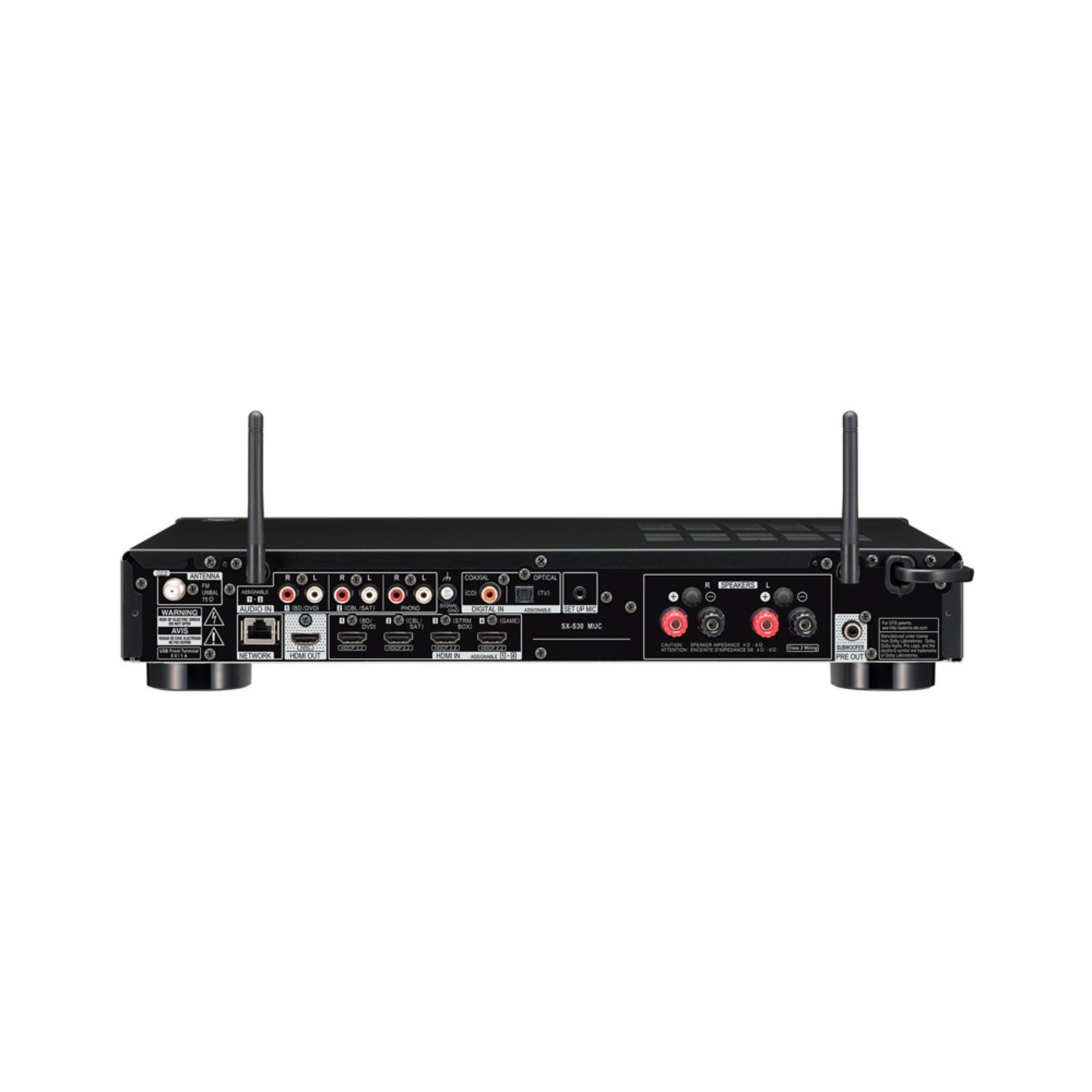 Pioneer Elite SX S30 Network Stereo Receiver - Hi-Fi Audio System with Wireless Streaming, 4K HDMI, Dolby Atmos - Open Box Clearance - Perfect for Home Theater & Music Listening