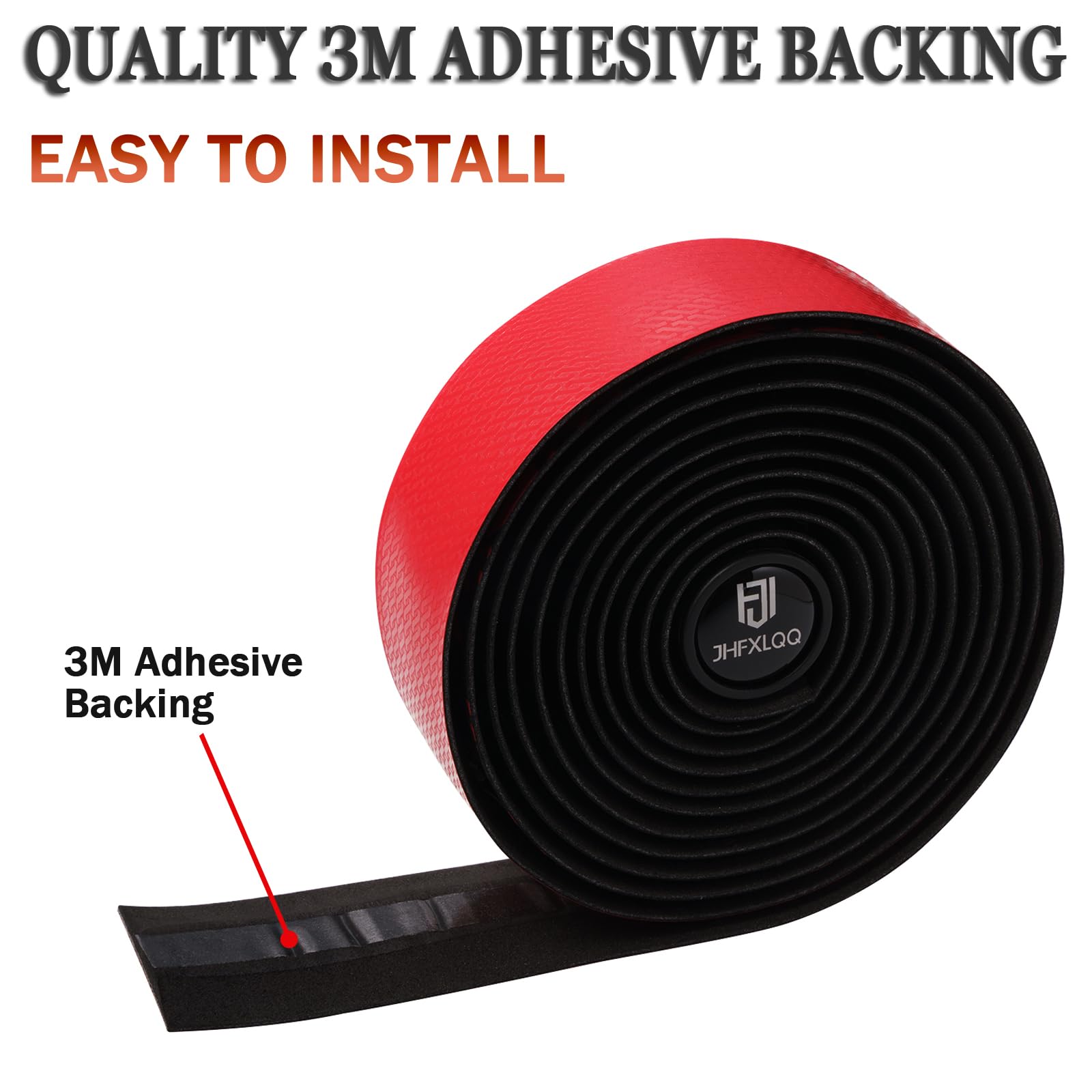 Premium Bike Handlebar Tape - Non-Slip, Shock-Absorbing Road Bicycle Handlebar Grip for Enhanced Comfort & Control (Red) - Ideal for Long-Distance Cycling, Commuting & Performance Riding