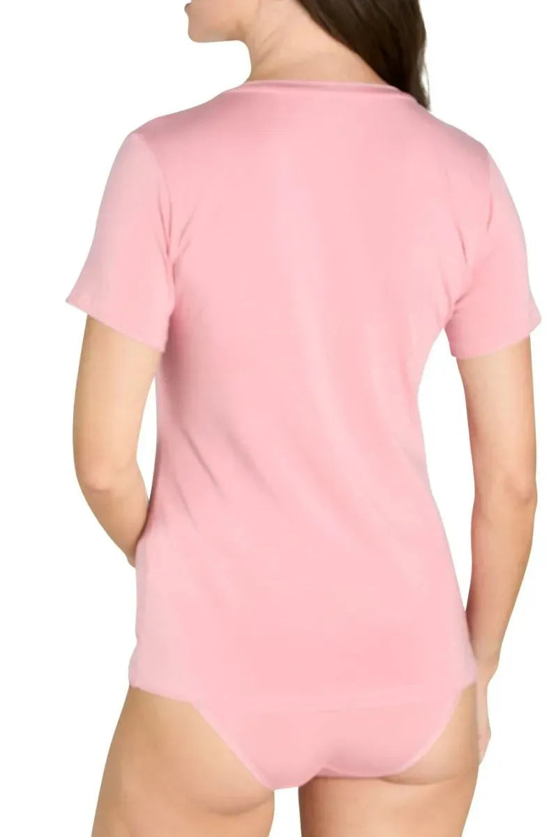 Beyond the Basics Women's Short Sleeve V-Neck T-Shirt - Soft Cotton Casual Tee for Everyday Wear | Perfect for Work, Weekend & Layering