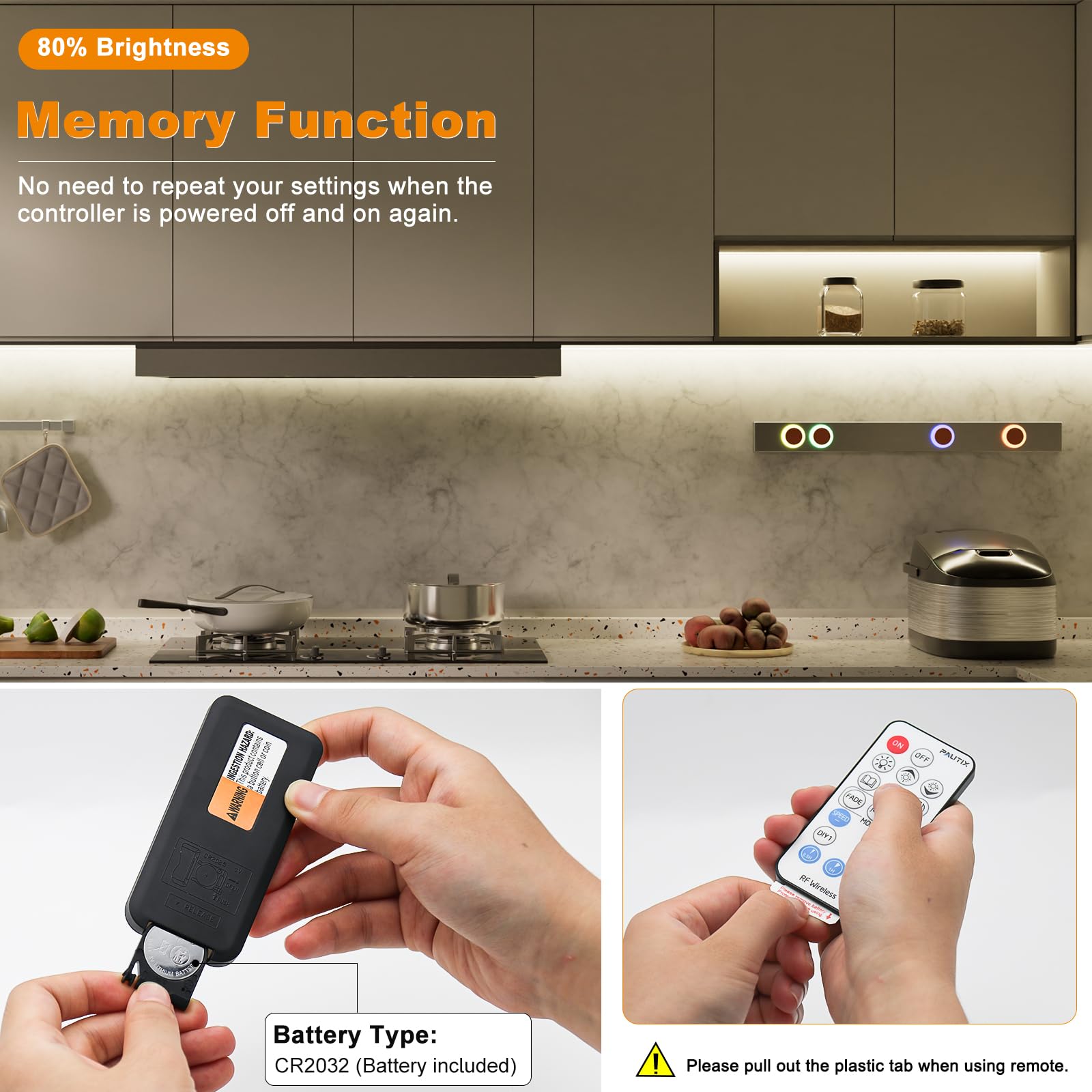 PAUTIX 2-Way RF Remote Dimmer for Single Color LED Strip Lights - 18-Key Wireless Controller DC 5-24V for 3528/2835/5050/COB LED Tape with Timer Function - Ideal for Bedroom, Kitchen & Home Theater Lighting - Enhance Ambiance in Living Rooms, Bars, and Commercial Spaces