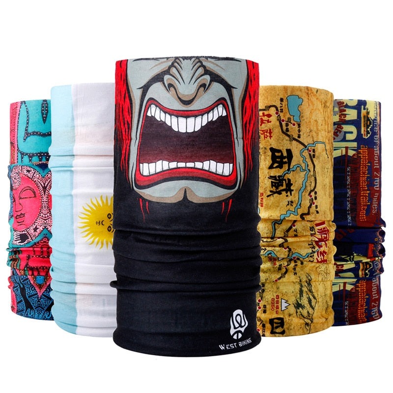 Breathable Windproof Cycling Scarf - Summer Bike Mask for Riding, Sports & Outdoor Activities | UV Protection, Moisture Wicking Headband for Biking, Running, Hiking & Motorcycle Riding