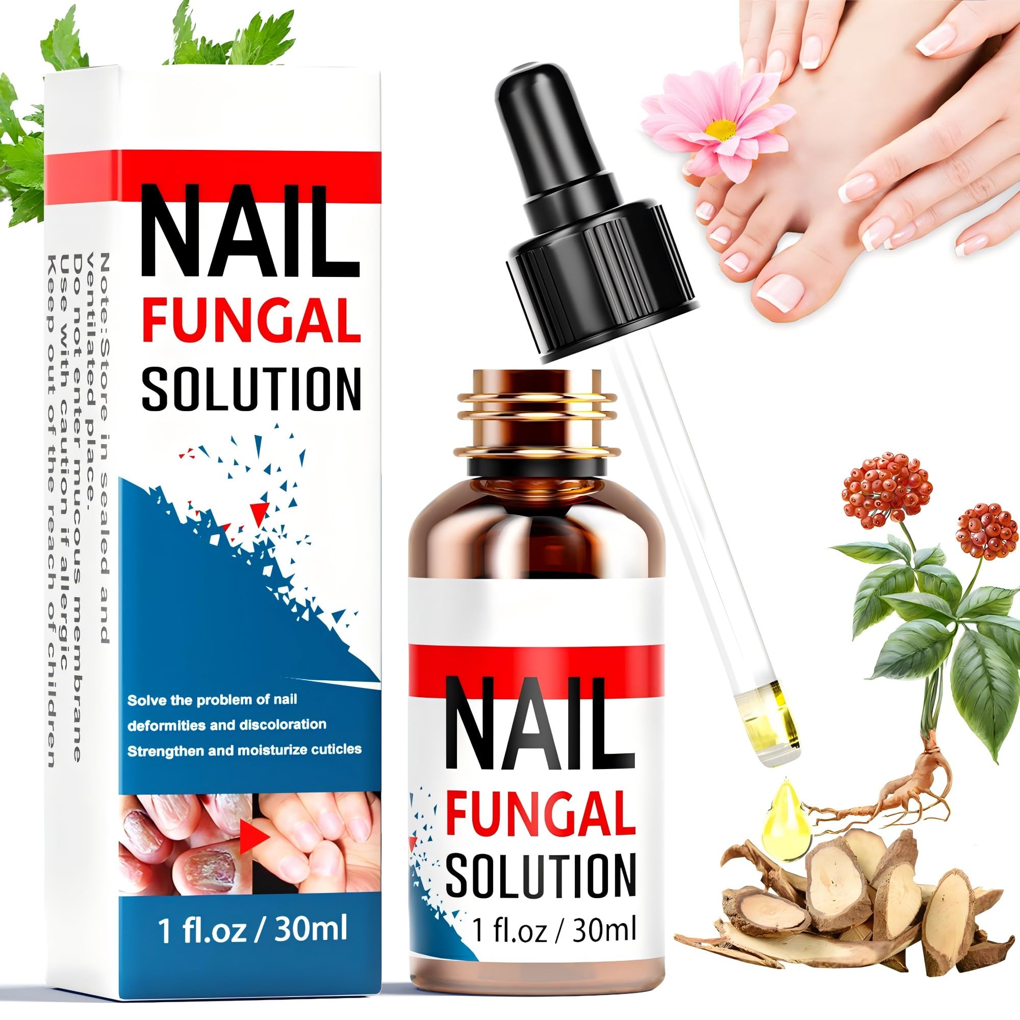 Extra Strength Toenail Fungus Treatment for Fingernails & Toenails - 30ML Safe & Gentle Nail Repair Solution with Fungus Softener | Effective Nail Care for Athletes, Swimmers & Pedicure Lovers