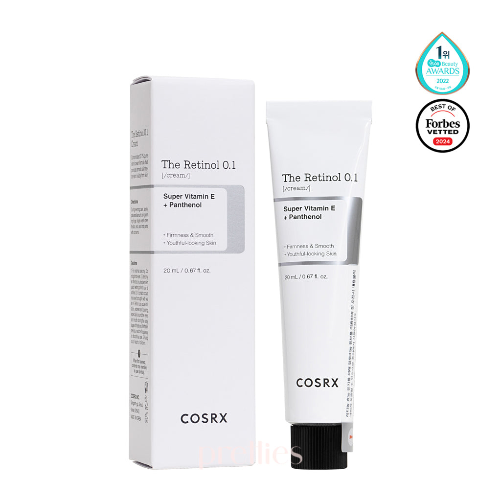COSRX The Retinol 0.1 Cream 20ml - Anti-Aging Face Moisturizer for Wrinkles & Fine Lines - Night Cream for Dry Skin - Perfect for Daily Skincare Routine & Nighttime Use