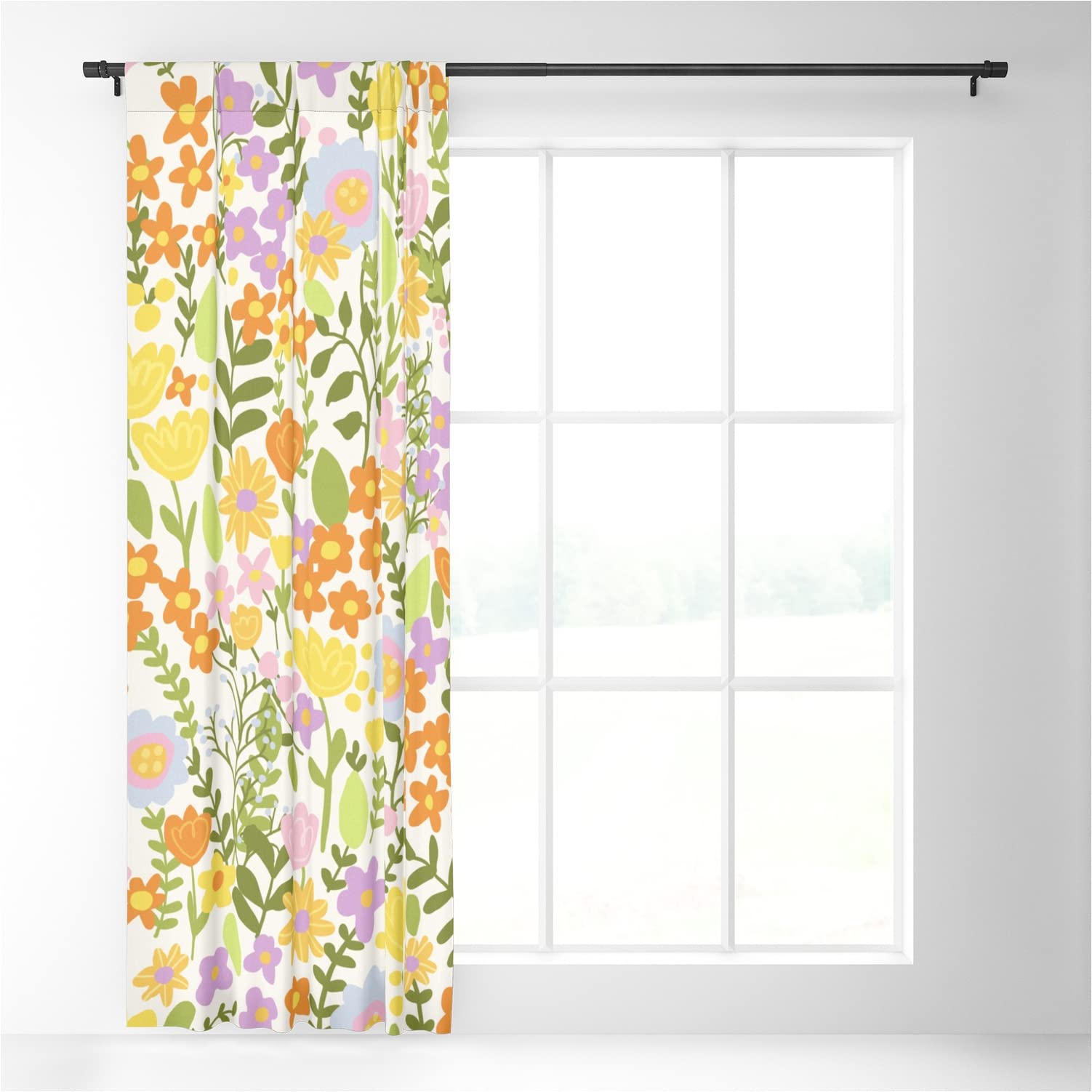 Gigi Rosado Amelia Blackout Window Curtains 50x84 Inches - Thermal Insulated Room Darkening Drapes for Bedroom & Living Room - Single Panel