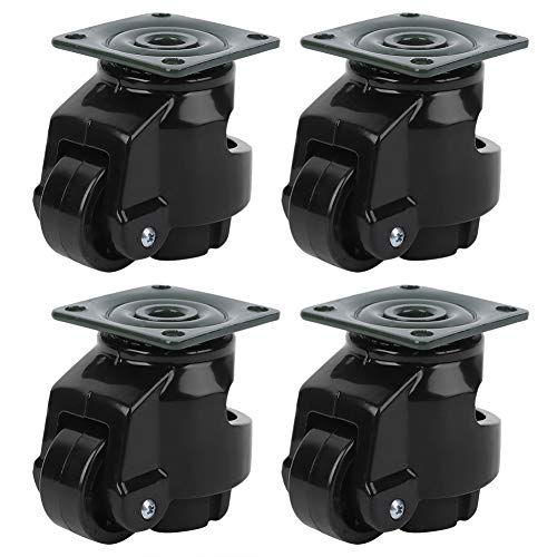 Heavy Duty Industrial Caster Wheels - Compact & Convenient Leveling Roller Wheels with Anti-Corrosion for Factory Equipment, Weld Tables & Workbenches | Perfect for Heavy Machinery, Workshop Tables & Industrial Workstations