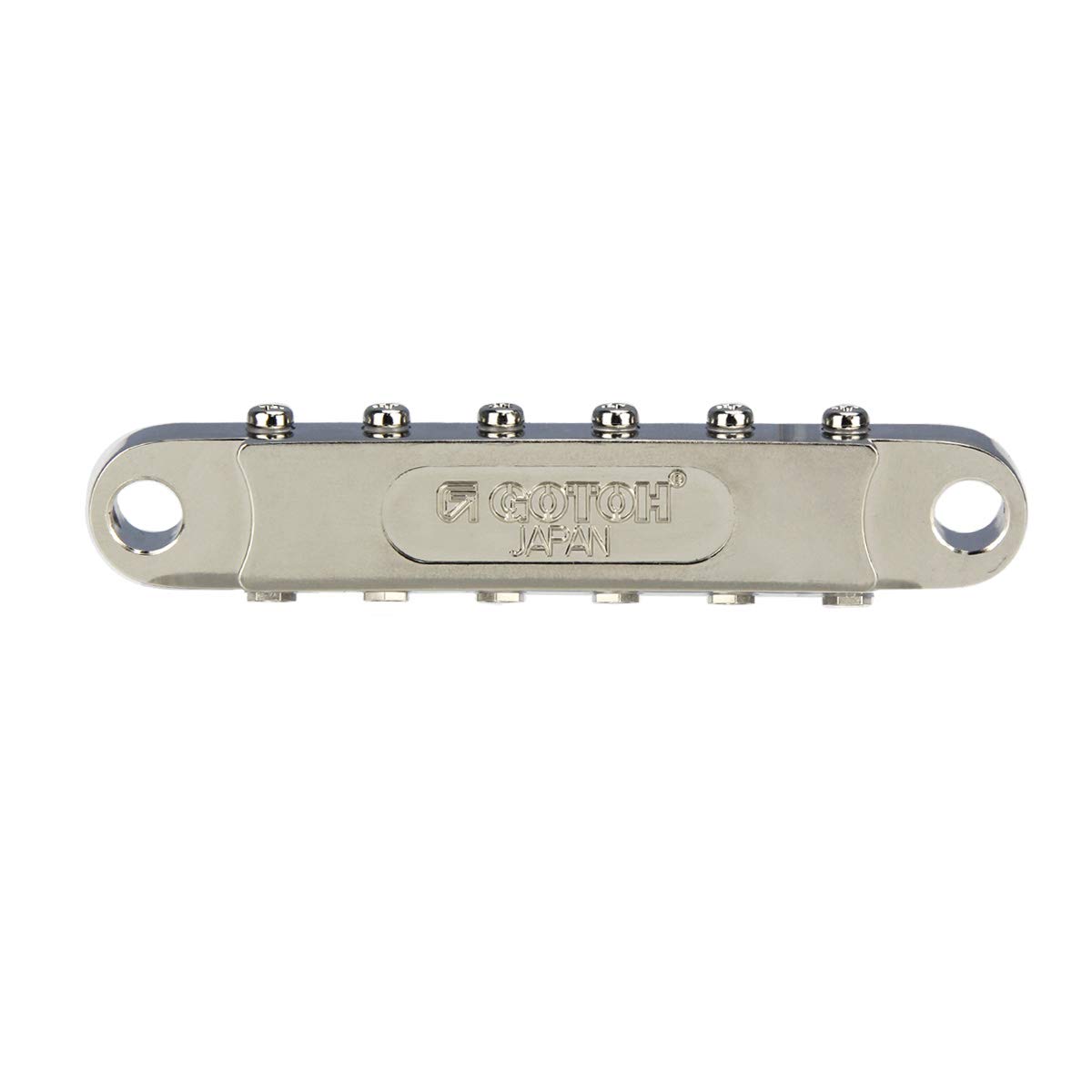 GOTOH GE103B-T Tune-O-Matic Bridge Nickel Plated for Les Paul Electric Guitar Replacement Part - Perfect for Guitar Upgrades, Repairs and Professional Setups
