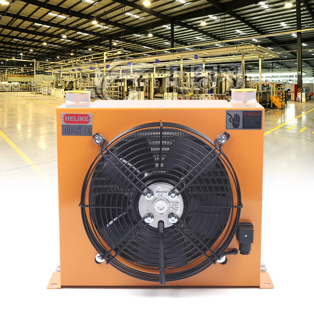 AH1012T-CA Hydraulic Oil Cooler - 100L/min High Pressure Transmission Oil Cooling System with Fan for Mobile Equipment | AC110 | Heavy Machinery, Construction Vehicles & Industrial Applications