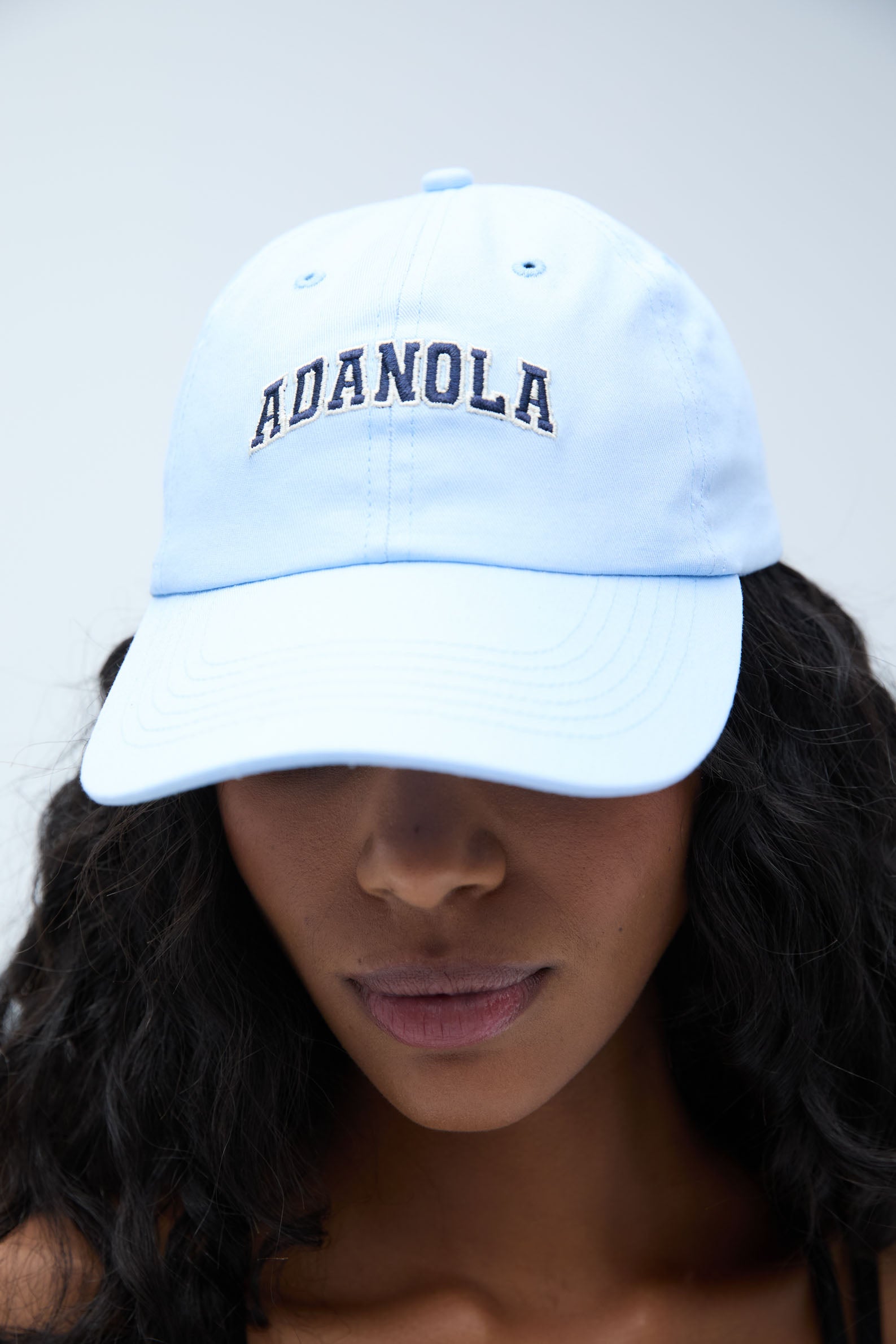 Varsity Cap for Men & Women - Powder Blue, Navy, White Adjustable Snapback Hat - Casual & Sports Wear for Baseball, Basketball, Outdoor Activities