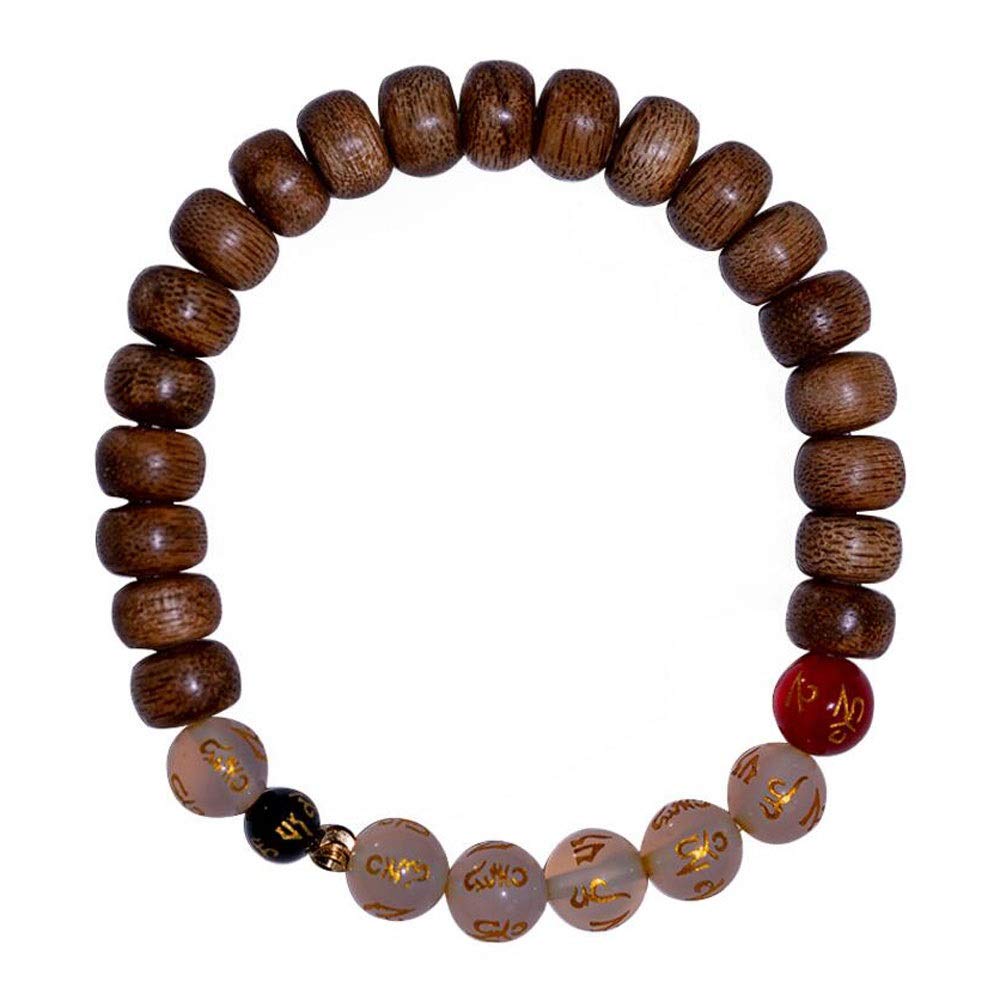 LLNN Agarwood Beaded Bracelet for Men & Women - Anxiety Relief & Vitality Enhancer - Best Spiritual Gift for Family & Friends - Perfect for Meditation, Yoga & Stress Relief