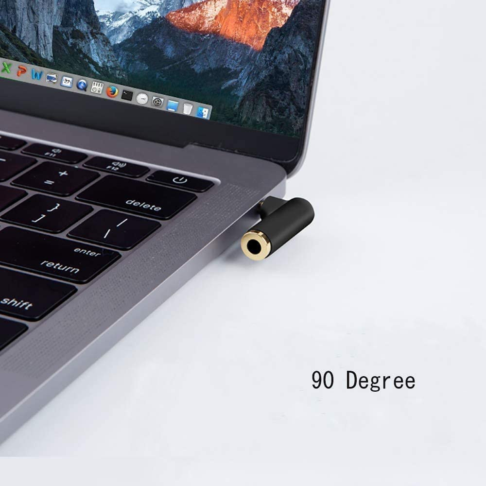 90 Degree 3.5mm Male to Female Stereo Audio Extension Adapter - Right Angle 1/8 Inch TRRS Gold Plated Mini Plug Connector (3-Pack) - Perfect for Headphones, Gaming Headsets & Mobile Devices