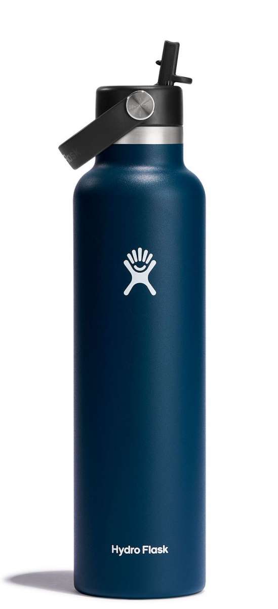 Hydro Flask 24oz Water Bottle with Straw Lid - Insulated Stainless Steel Vacuum Flask for Hiking, Gym & Outdoor Activities
