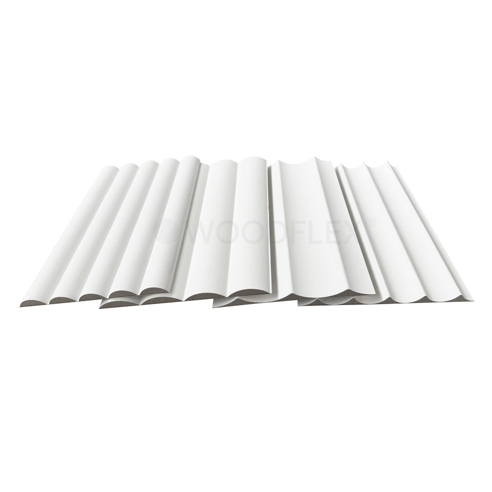 WOODFLEX Flexible Primed Wood Samples - Set of 4 for DIY Projects, Home Renovation & Interior Design