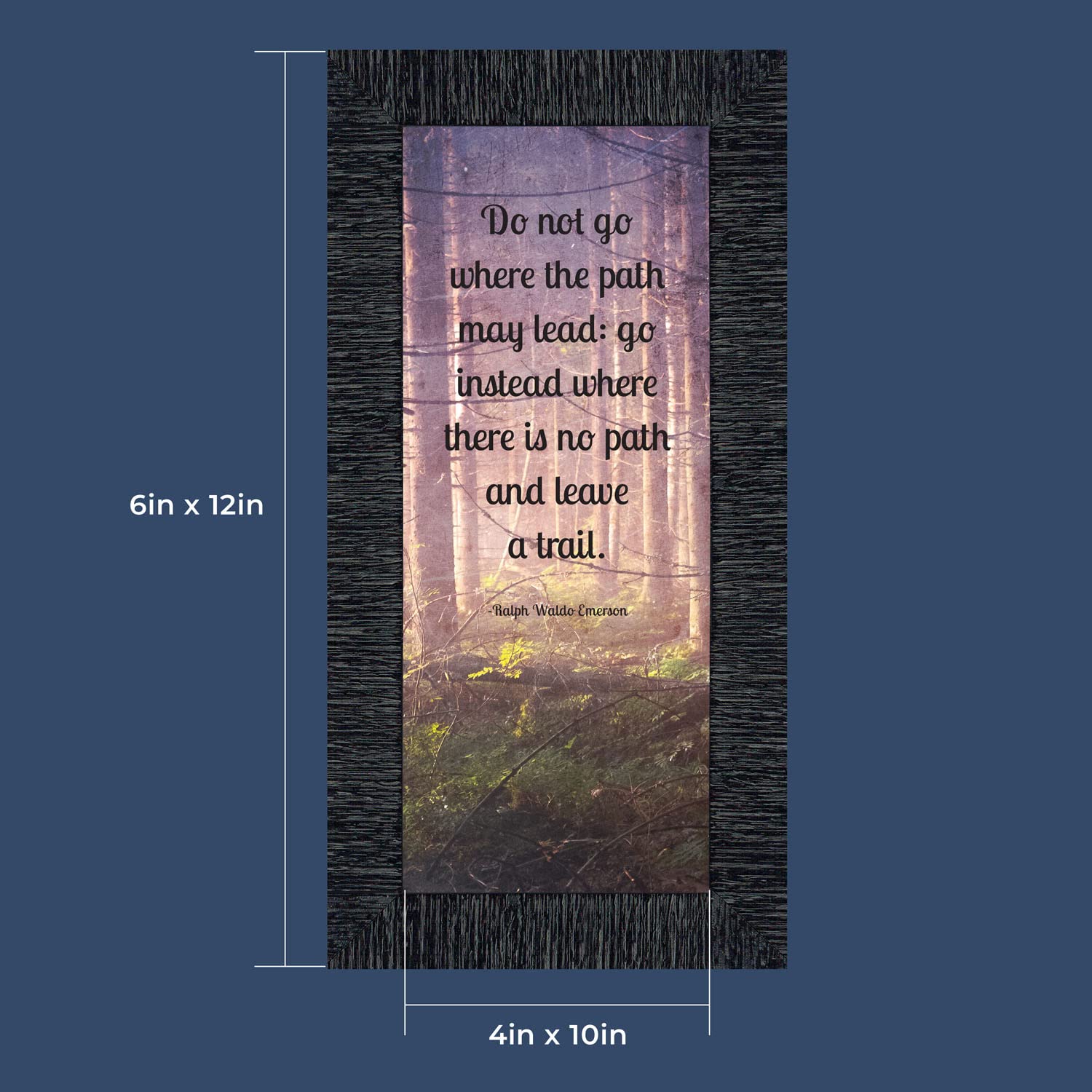 Inspirational Wall Art with Emerson Quote 