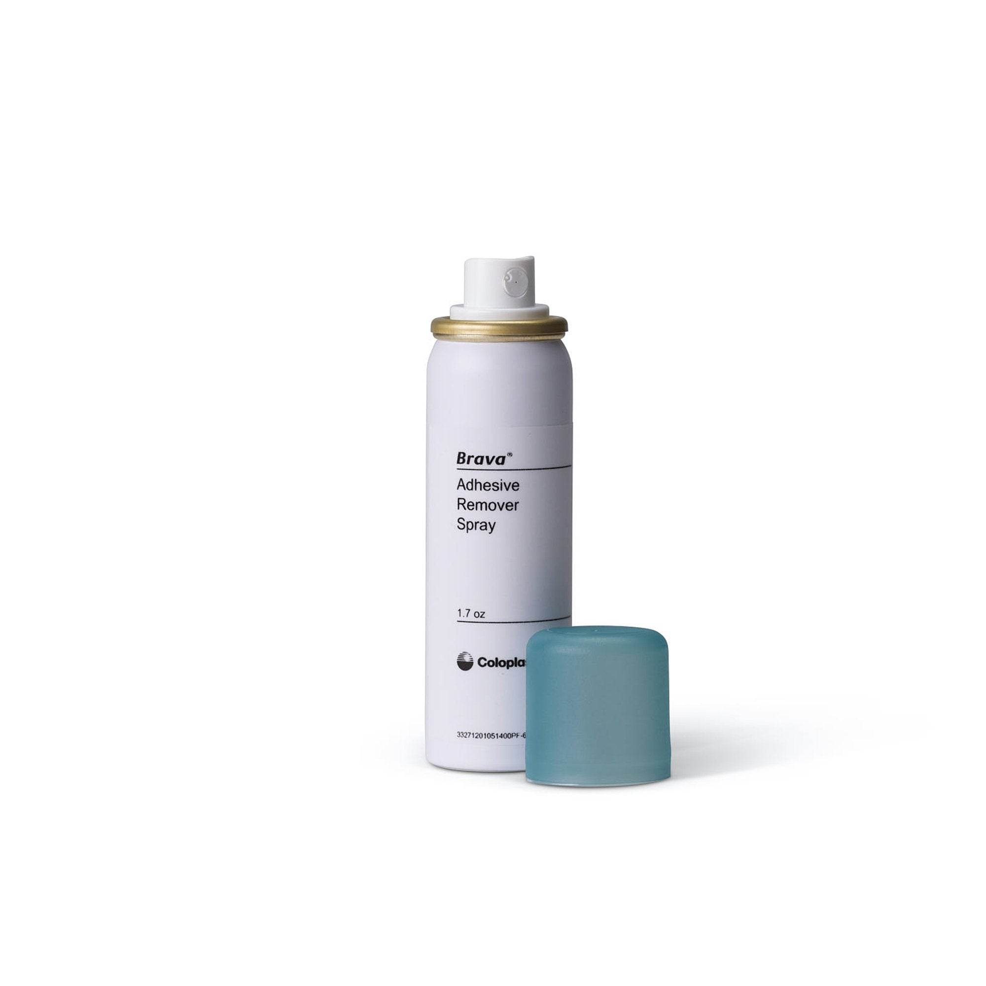 Coloplast Brava Adhesive Remover Spray - 1.7 oz Gentle Medical Adhesive Remover for Ostomy & Wound Care - Perfect for Sensitive Skin After Stoma or Surgical Tape Removal