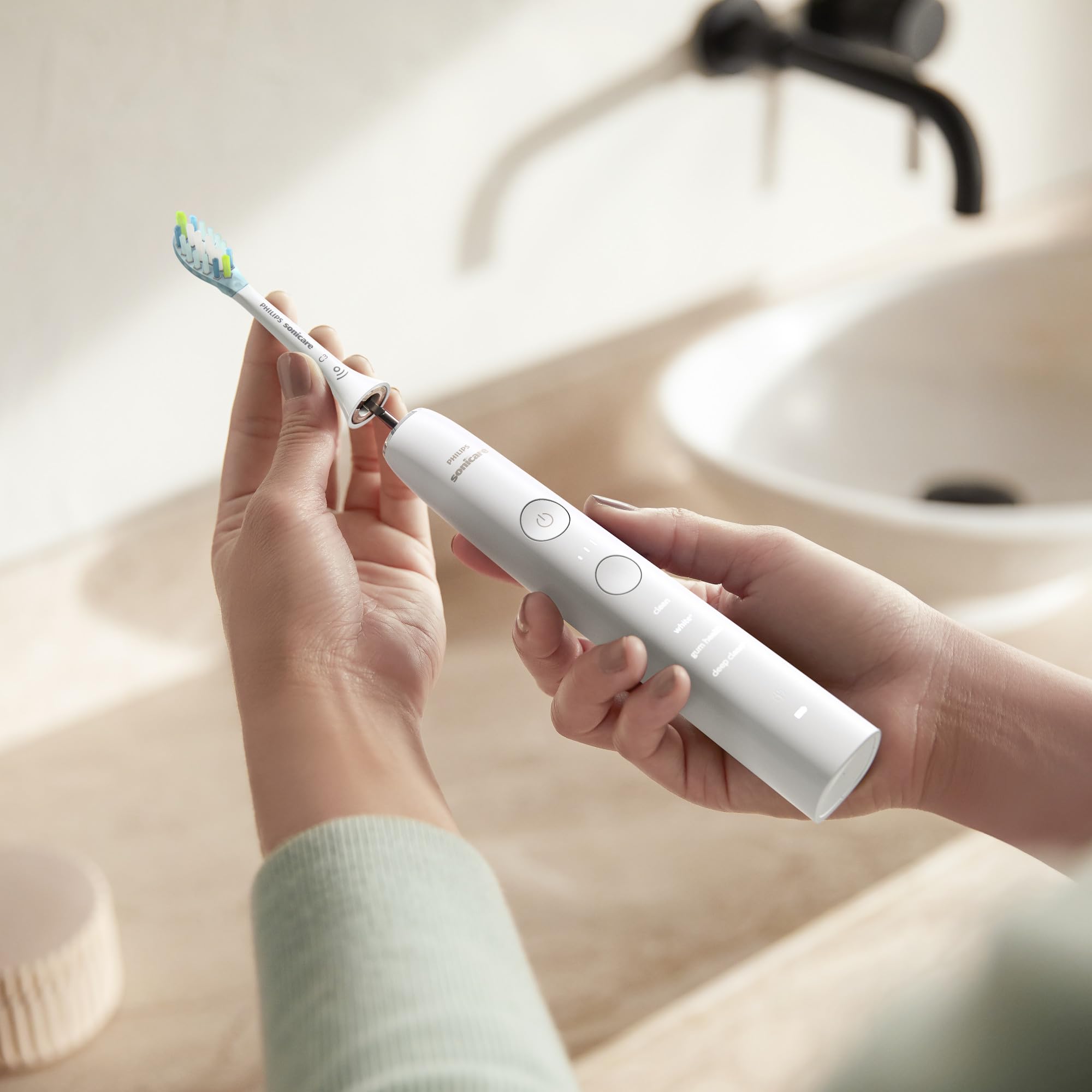 Philips Sonicare DiamondClean 9000 Special Edition Rechargeable Electric Toothbrush - HX9911/93 (White) | Professional Teeth Cleaning for Whitening & Gum Care | Perfect for Travel & Home Use