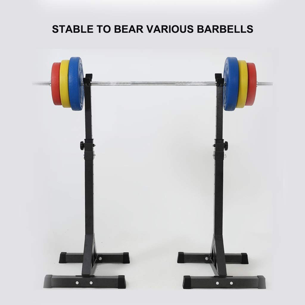 Adjustable Split Barbell Rack & Squat Rack with Weight Bench - Heavy Duty Home Gym Equipment for Strength Training | Perfect for Squats, Bench Press & Full-Body Workouts