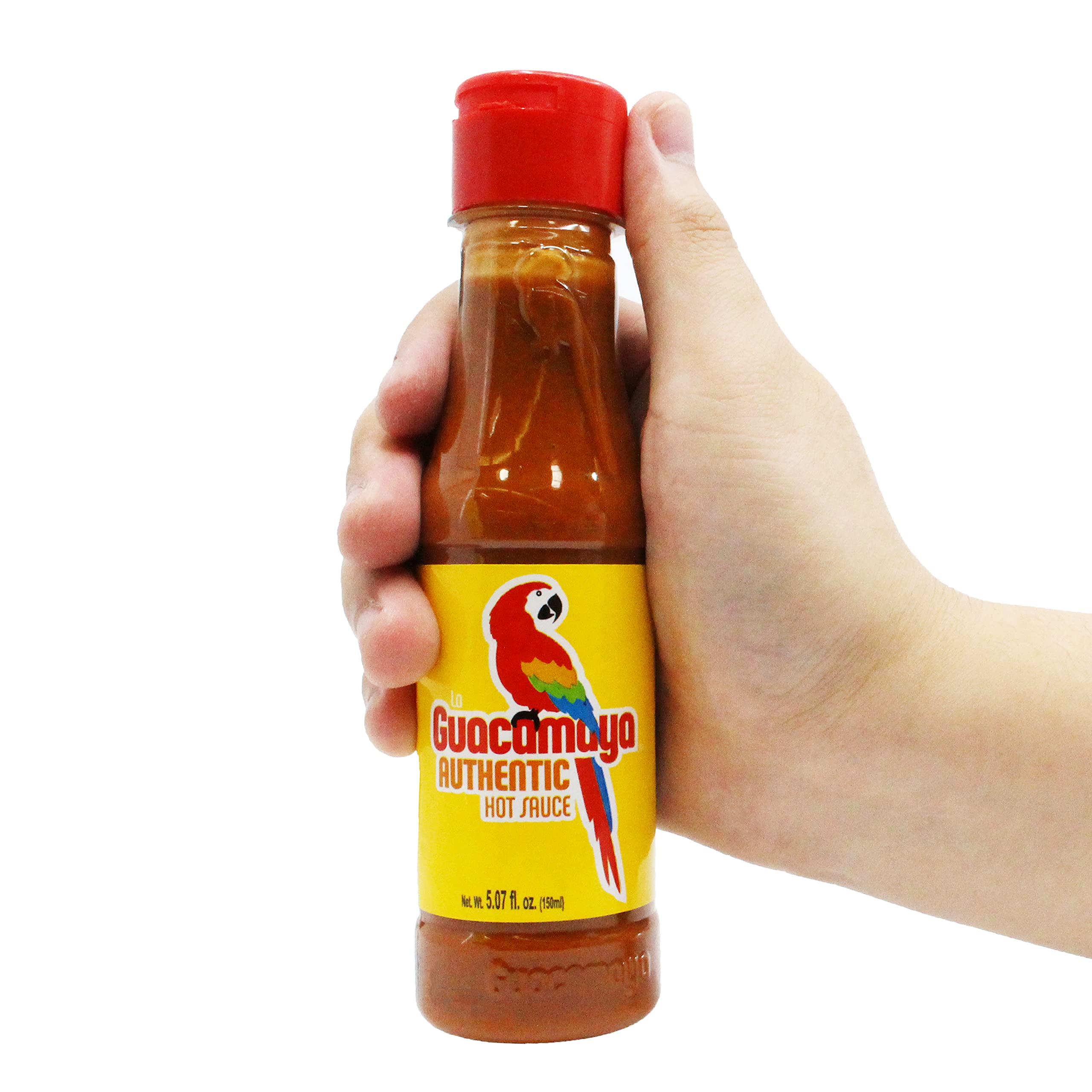 Authentic La Guacamaya Hot Sauce - 5.07 oz Bottle | Premium Mexican Hot Sauce for Tacos, Burritos & Nachos | Spicy Gourmet Condiment for Home Cooking & Restaurant Use