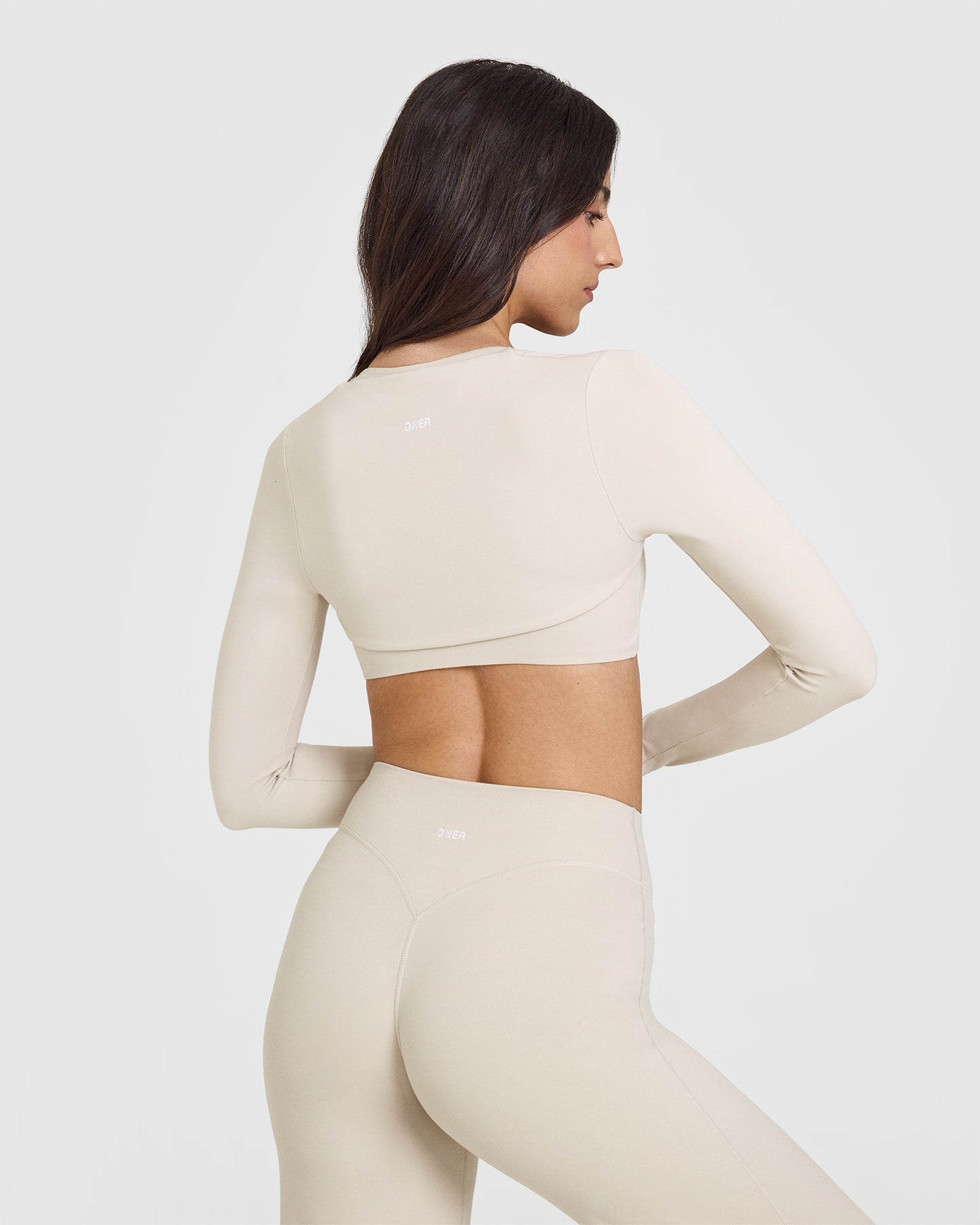 SoftMotion™ Long Sleeve Shrug for Women - Lightweight Stretchy Cardigan Cover Up in Sand Beige | Perfect for Layering, Office Wear & Casual Outfits